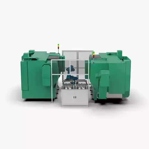 Automatic Double Station Lathe Loading and Unloading Machine Free 3D model
