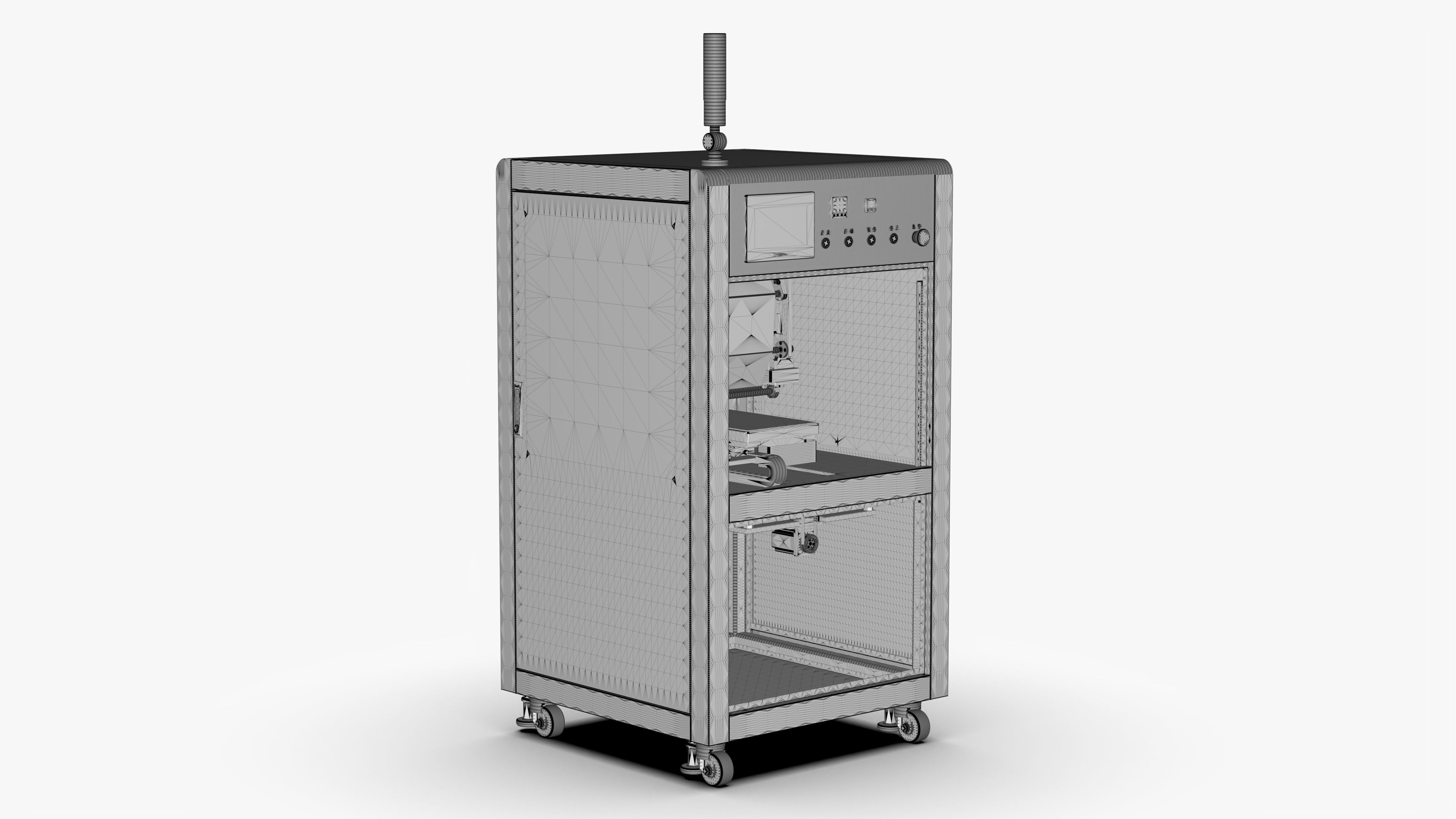 Automatic Glue Removal Machine 3D model_12