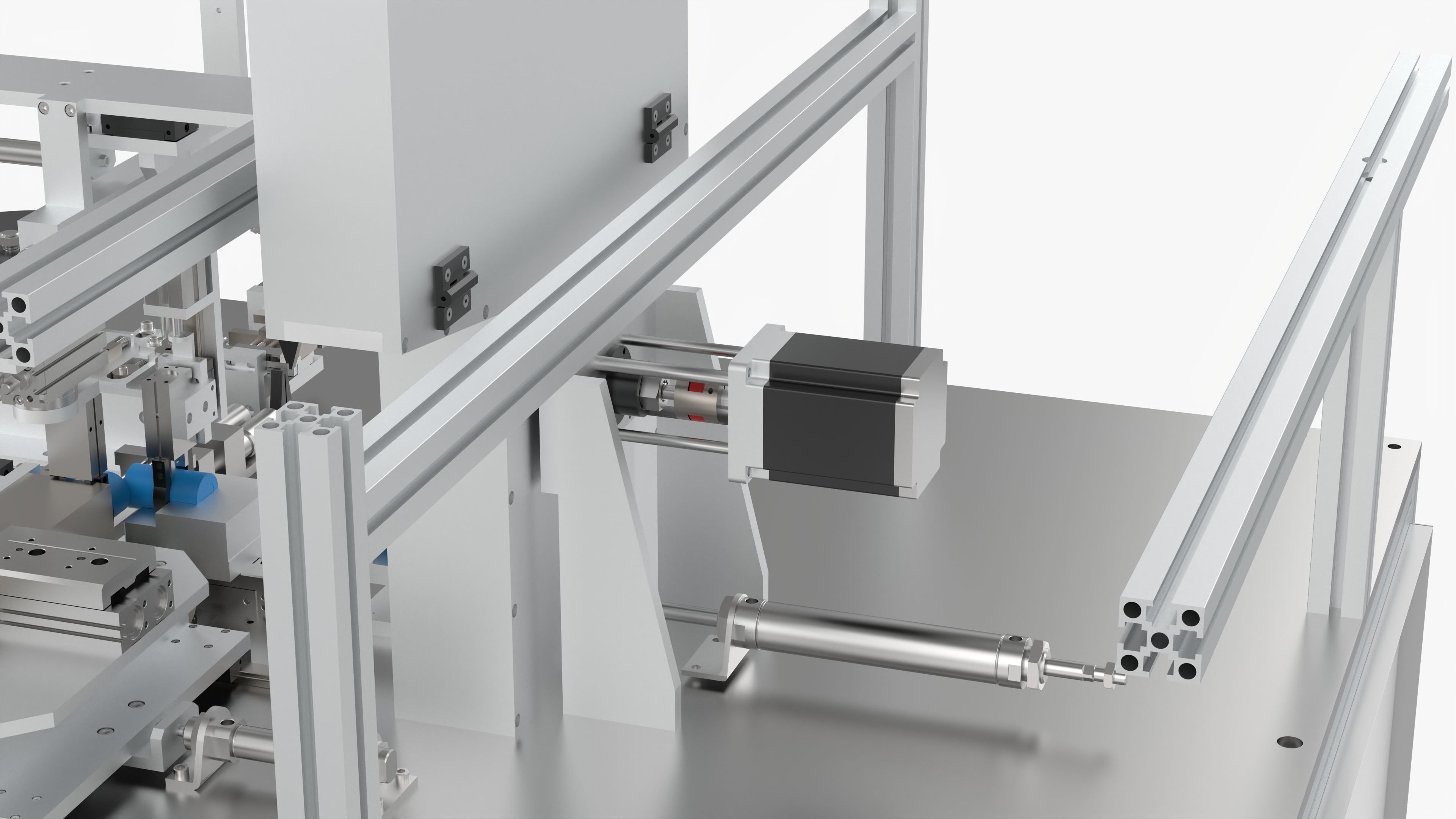 Automatic Cylindrical Battery Cutting and Welding Machine 3D model_10