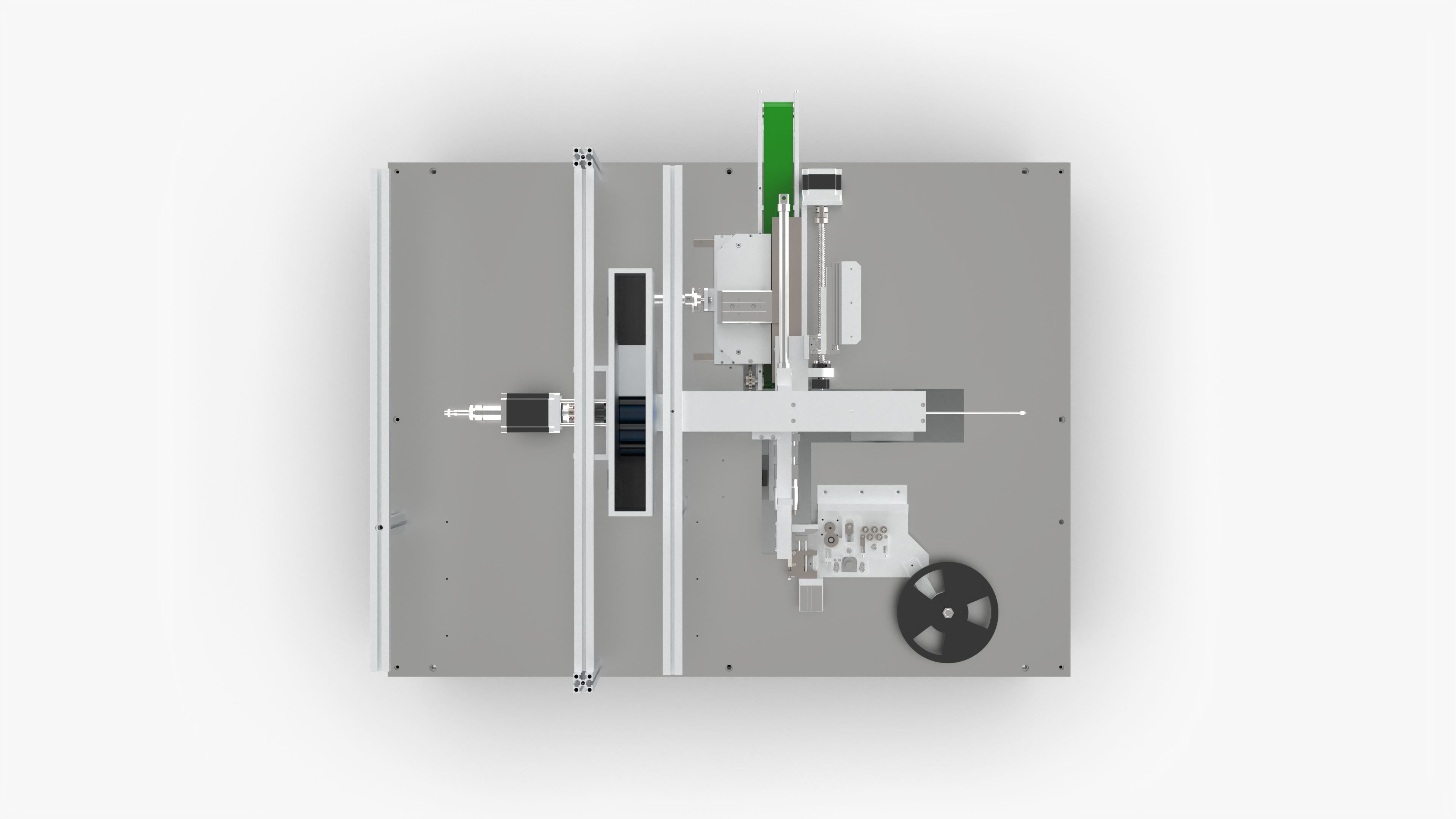 Automatic Cylindrical Battery Cutting and Welding Machine 3D model_12
