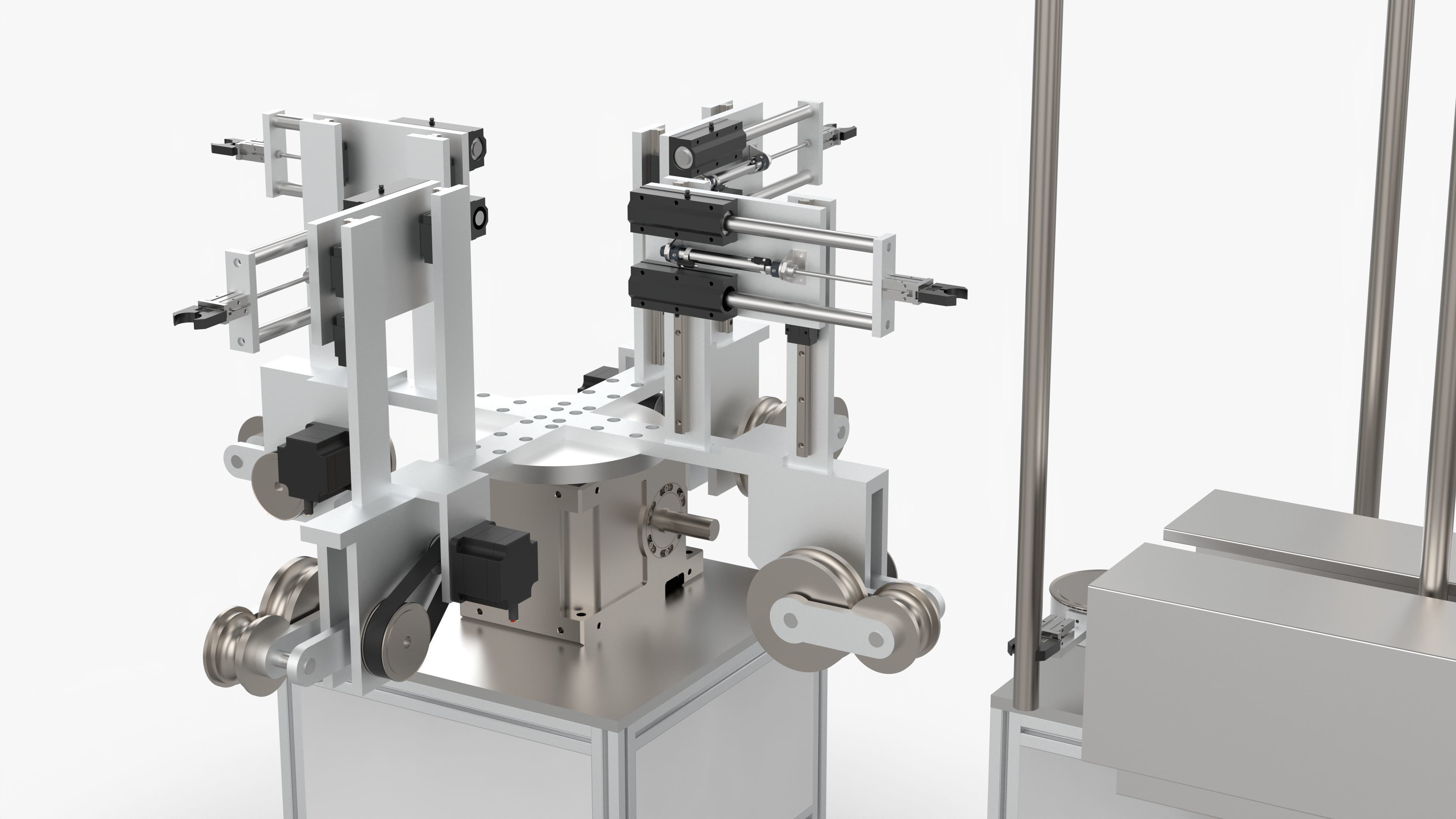 Automatic Pipe Bending Machine 3D model_7