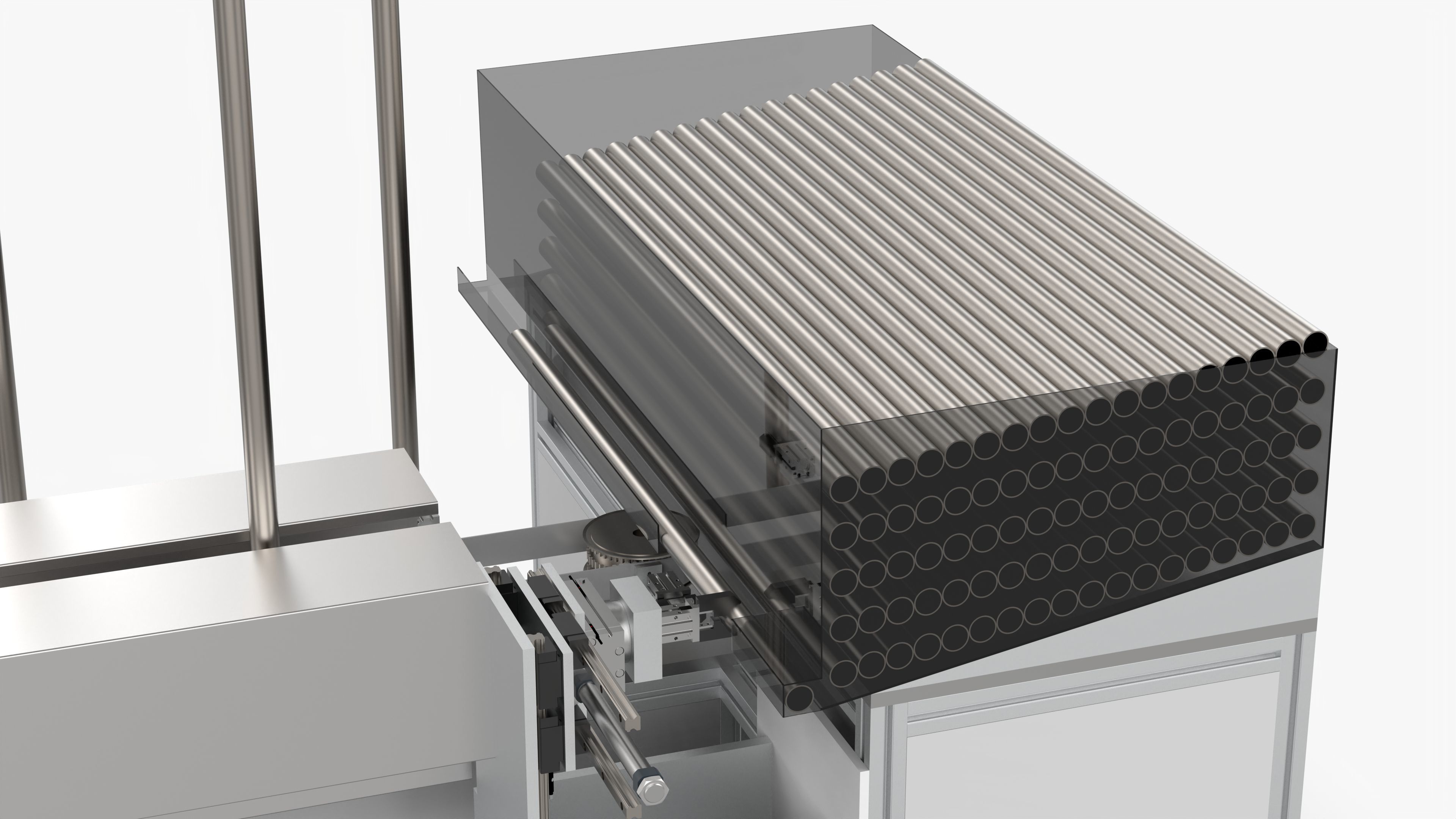 Automatic Pipe Bending Machine 3D model_10