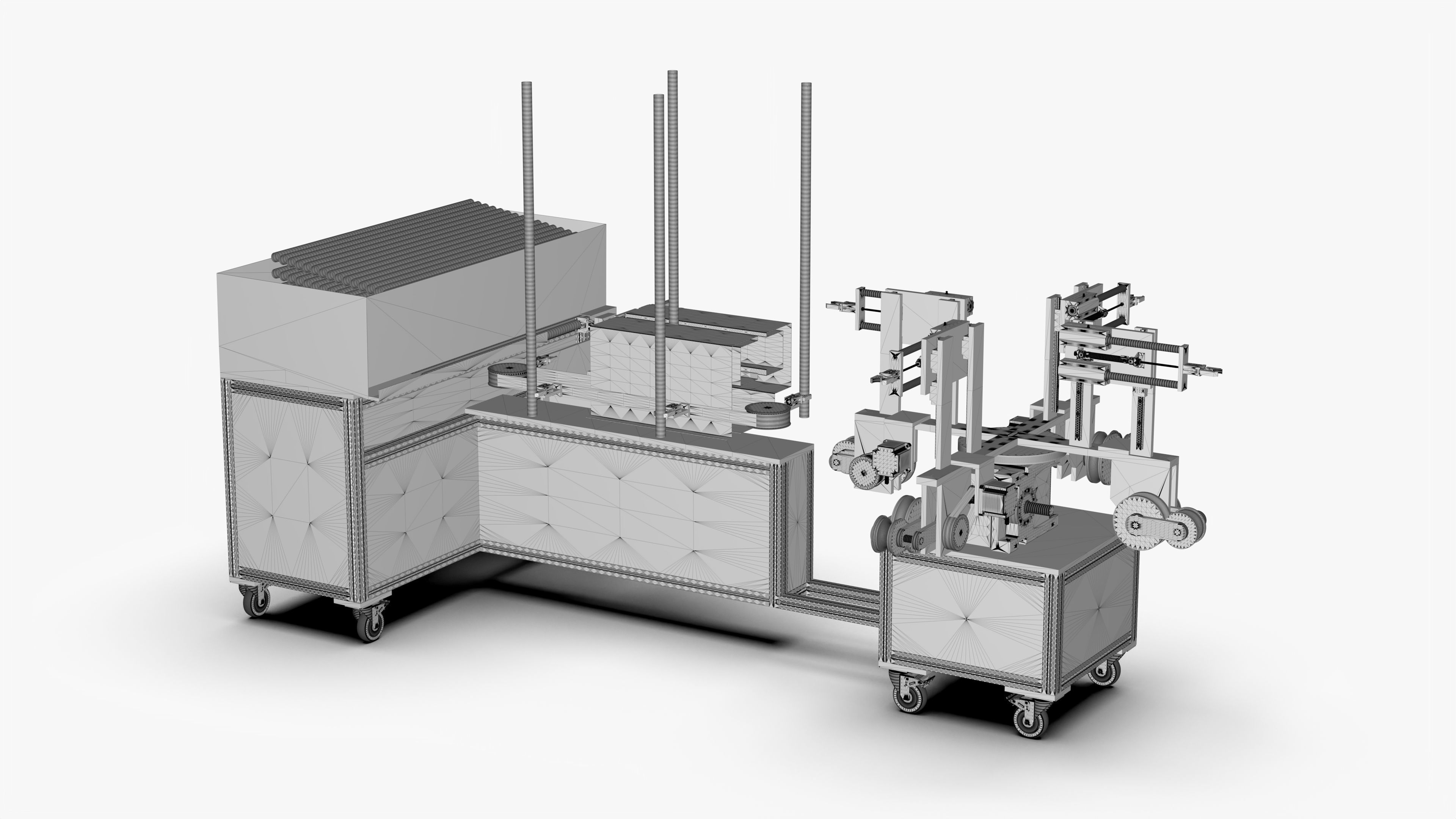 Automatic Pipe Bending Machine 3D model_12