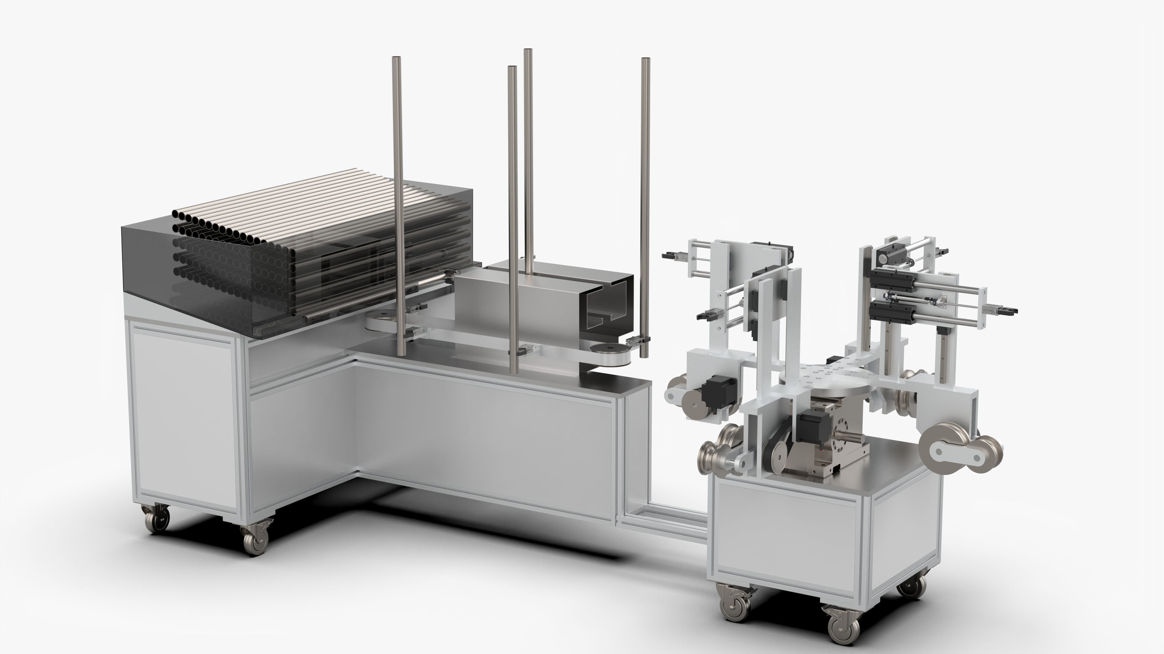 Automatic Pipe Bending Machine 3D model_11