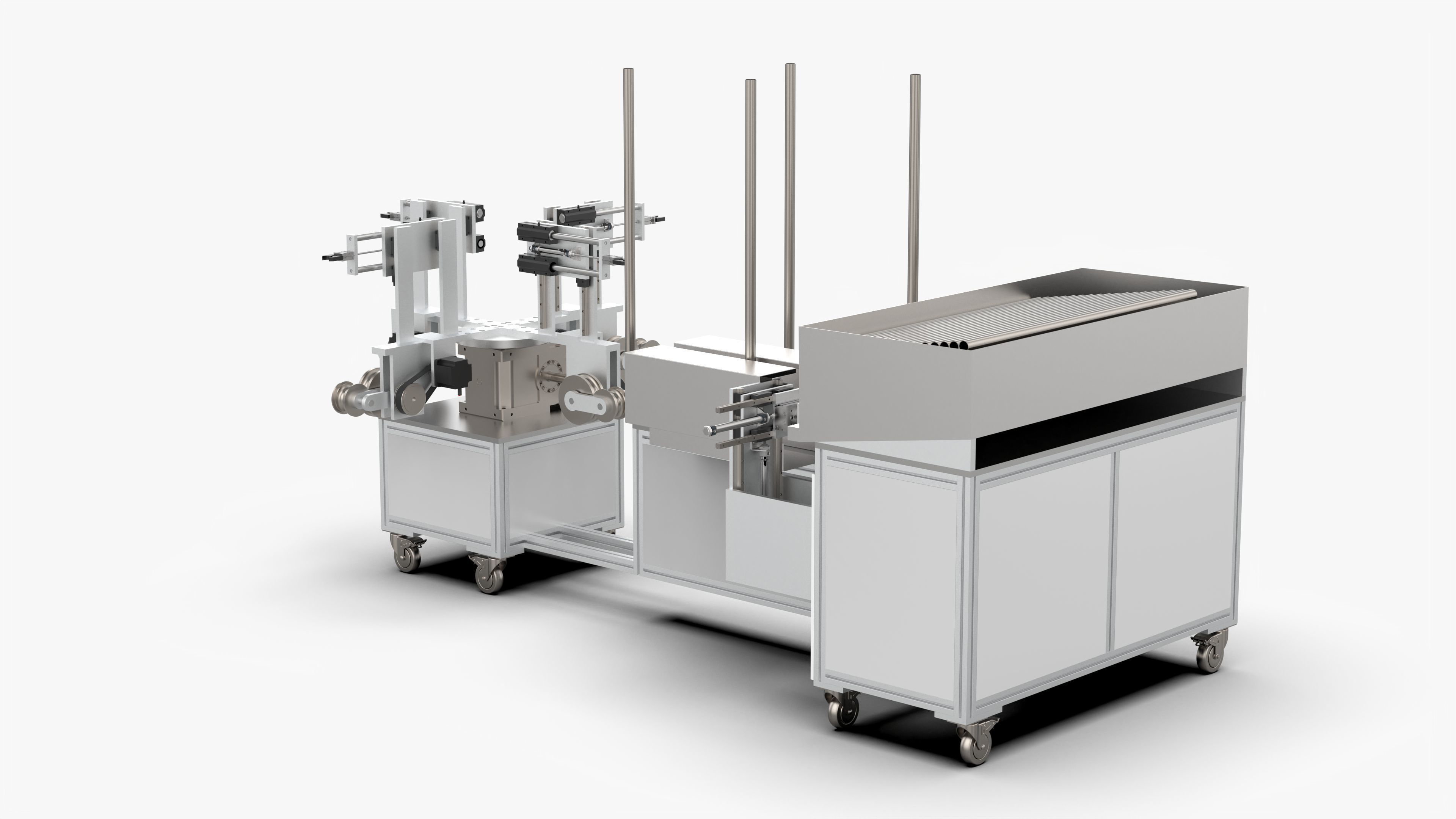 Automatic Pipe Bending Machine 3D model_3