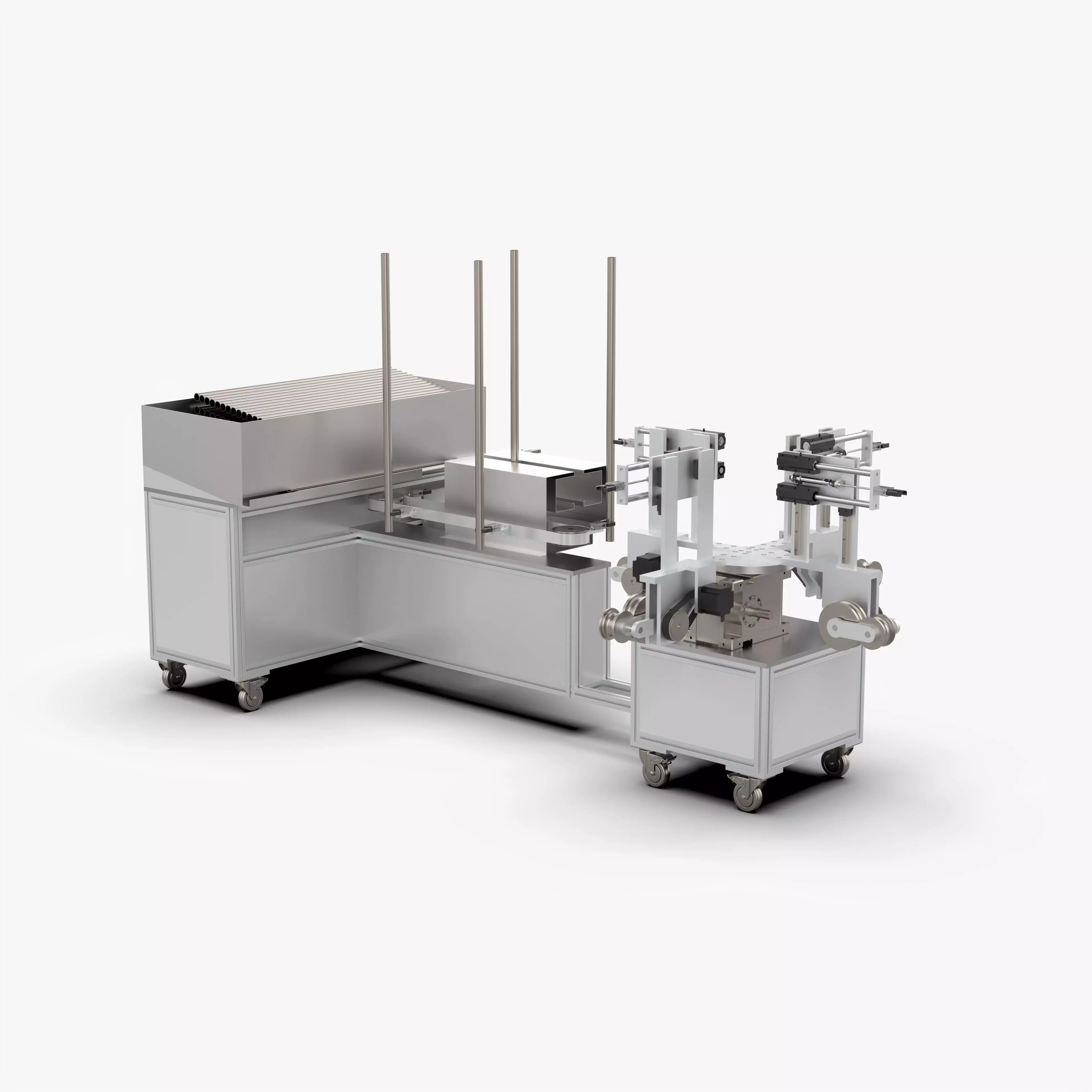 Automatic Pipe Bending Machine 3D model_0