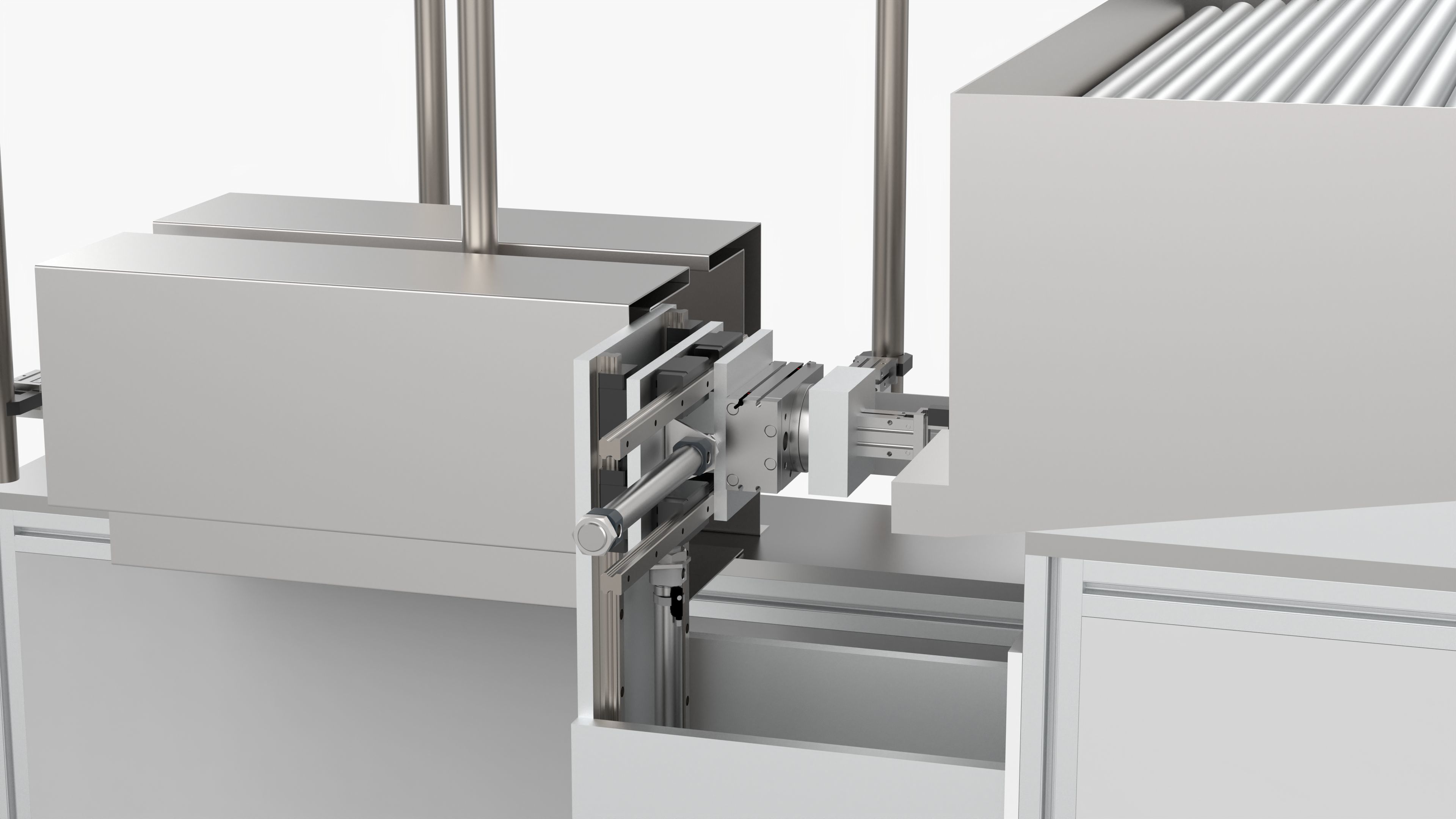Automatic Pipe Bending Machine 3D model_9