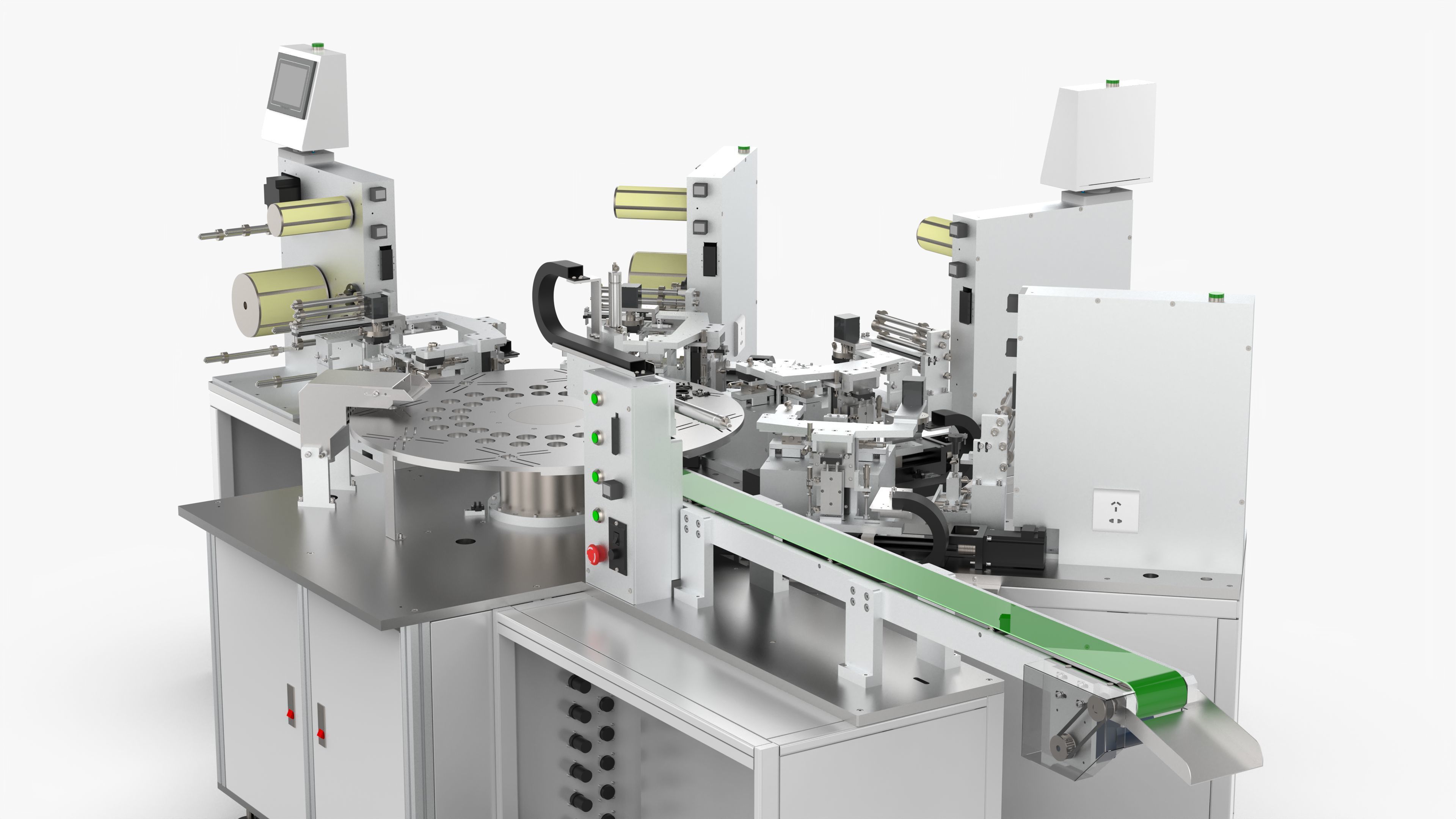 Multi-station Automatic Labeling Machine 3D model_8