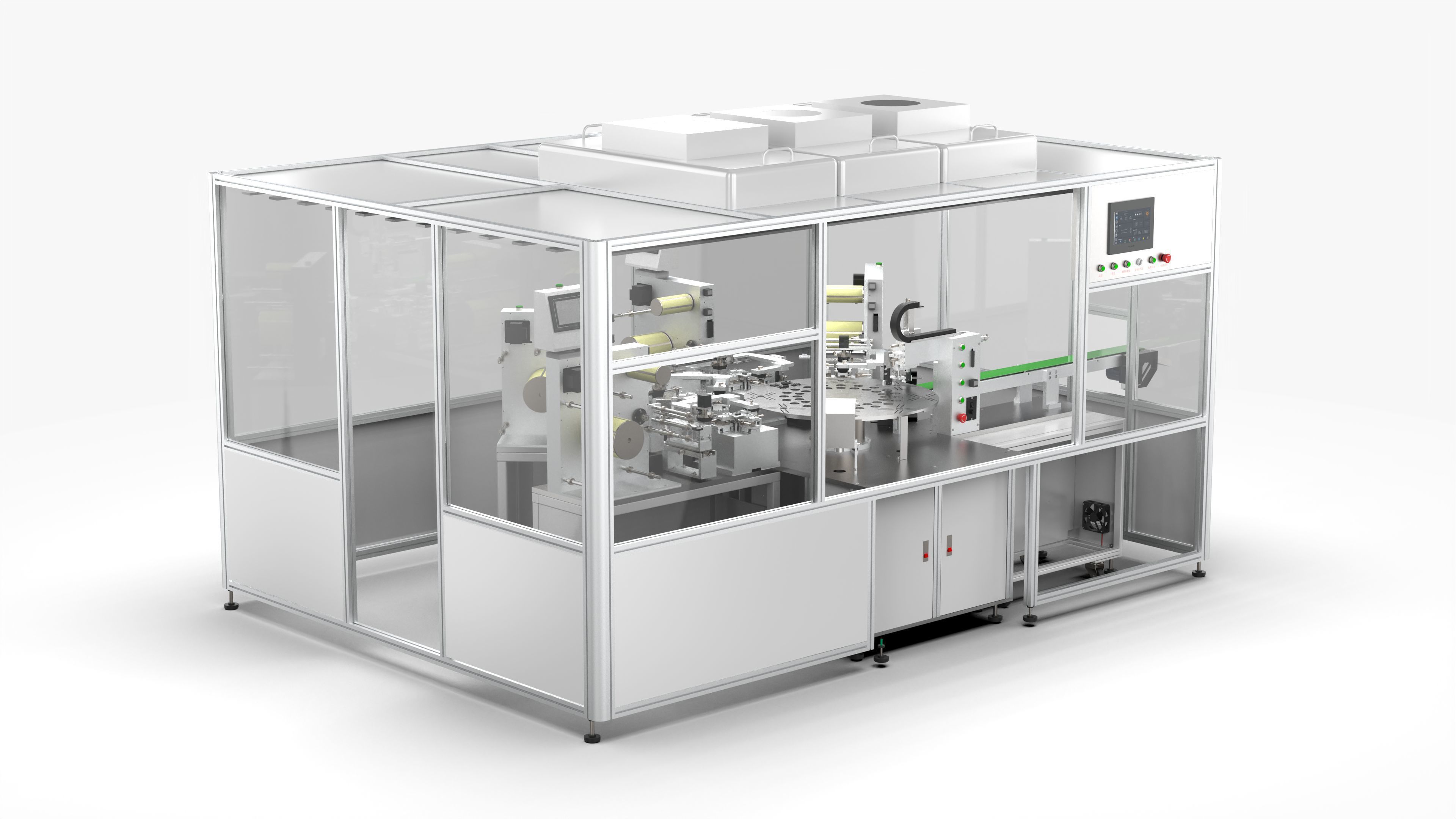 Multi-station Automatic Labeling Machine 3D model_1