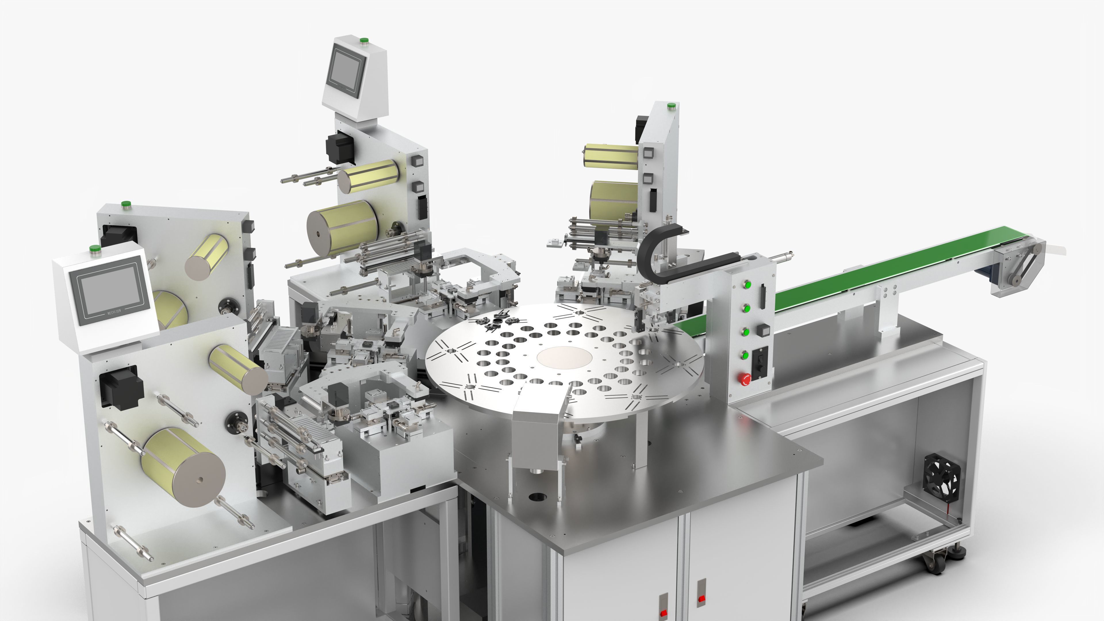 Multi-station Automatic Labeling Machine 3D model_7