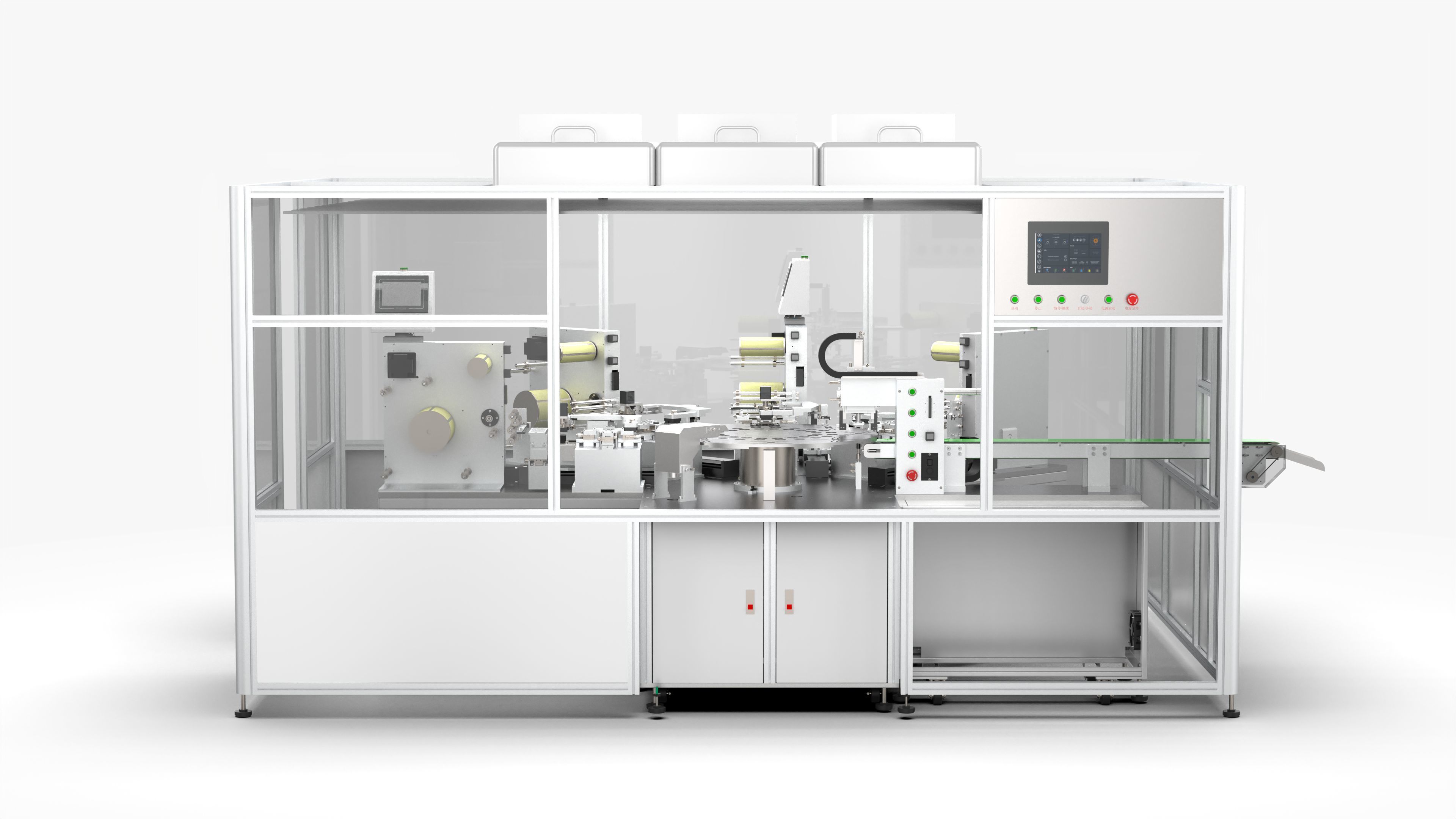 Multi-station Automatic Labeling Machine 3D model_5