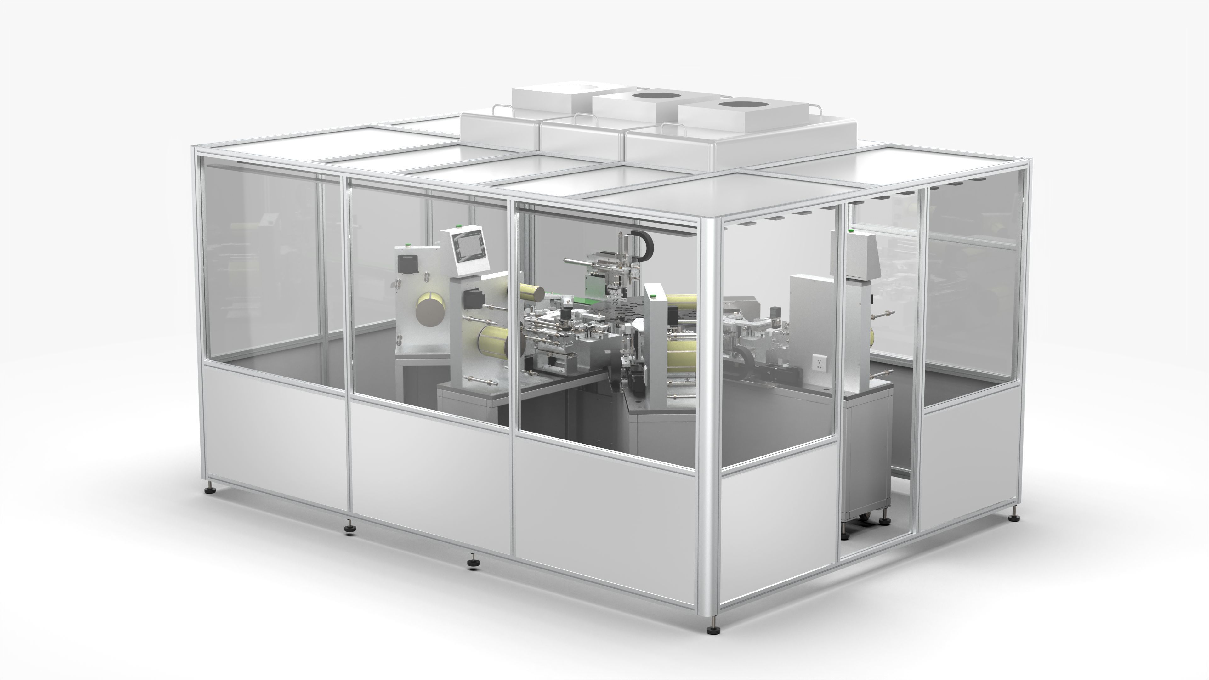 Multi-station Automatic Labeling Machine 3D model_2