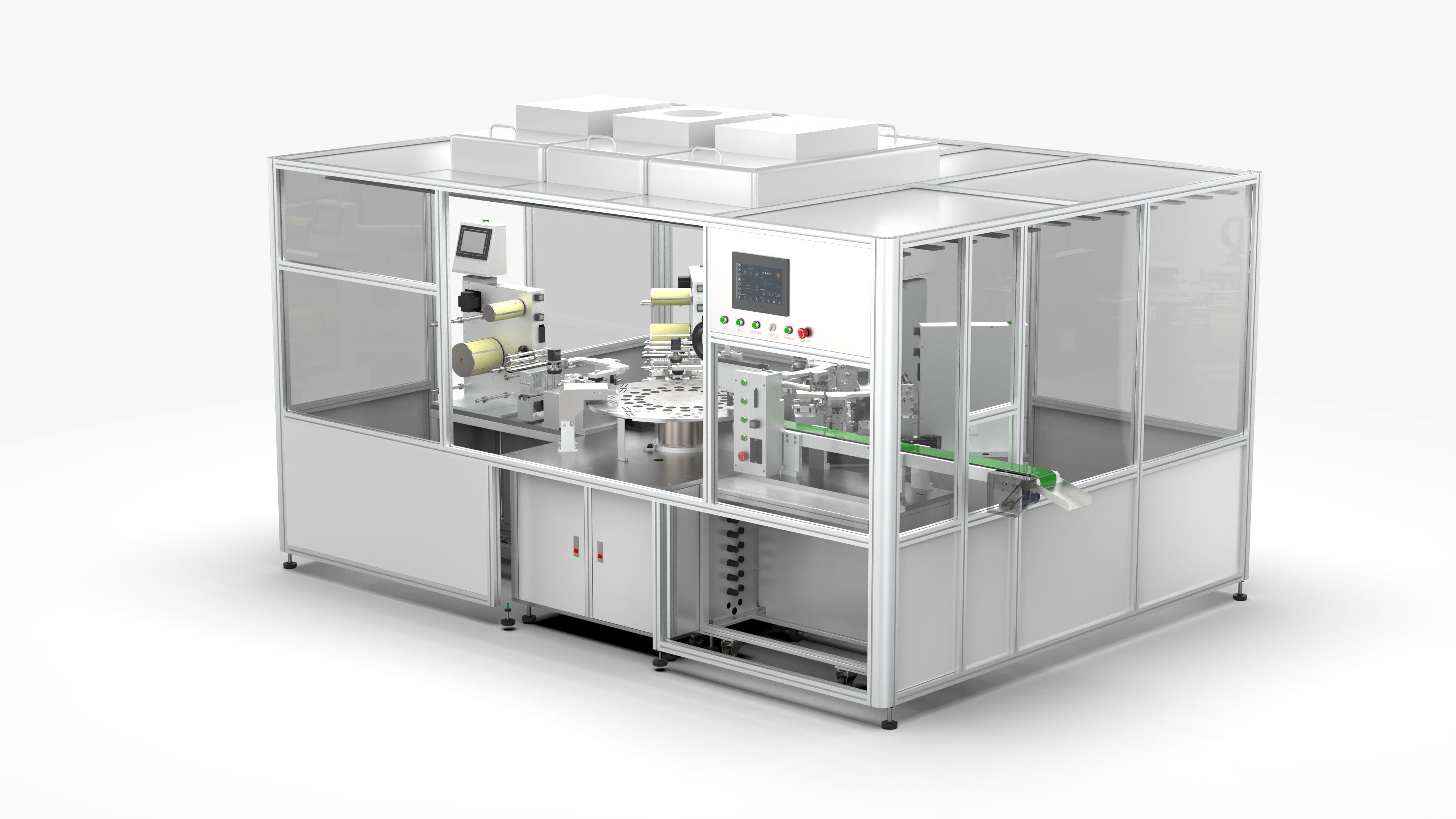Multi-station Automatic Labeling Machine 3D model_4