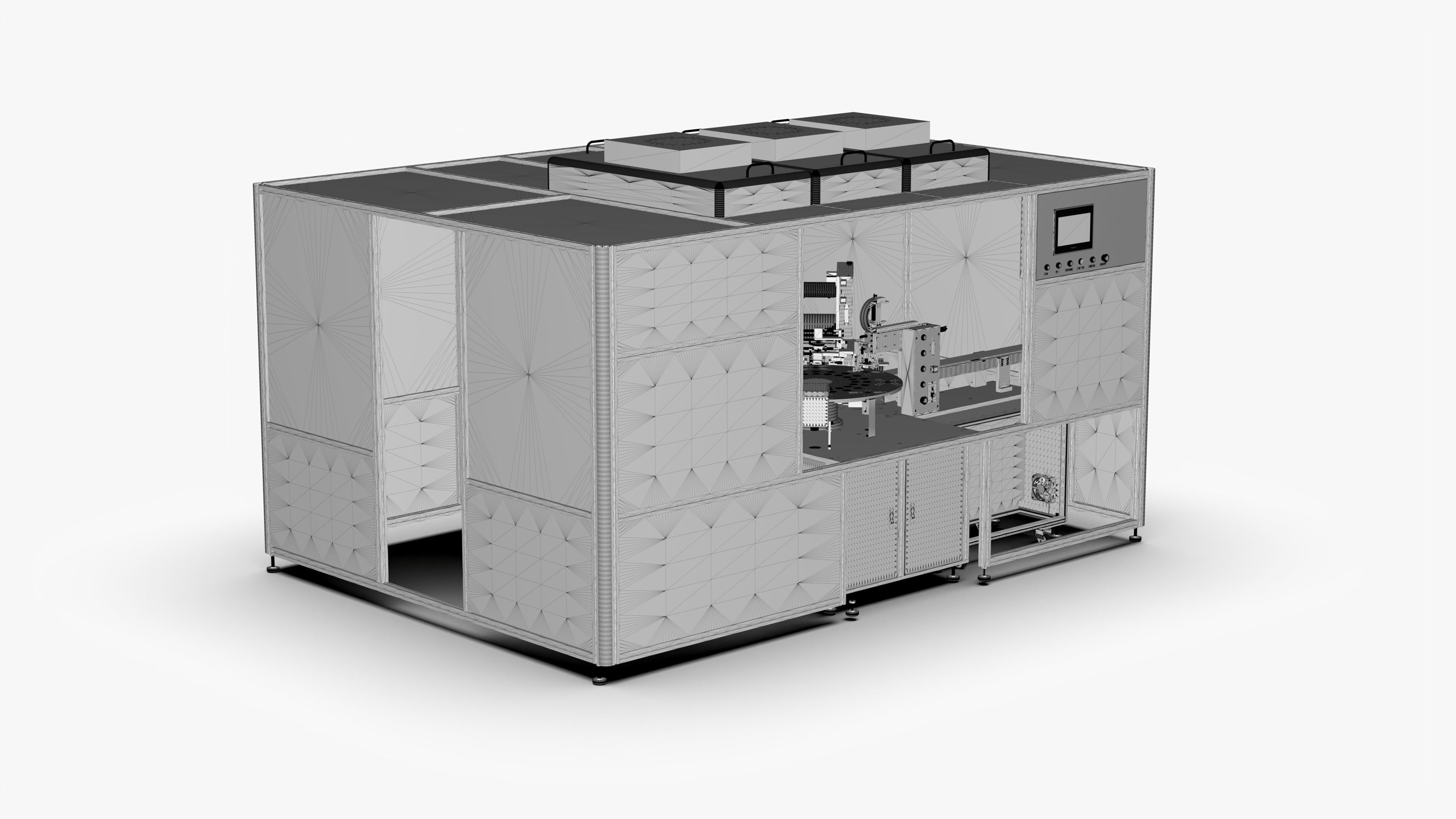 Multi-station Automatic Labeling Machine 3D model_14