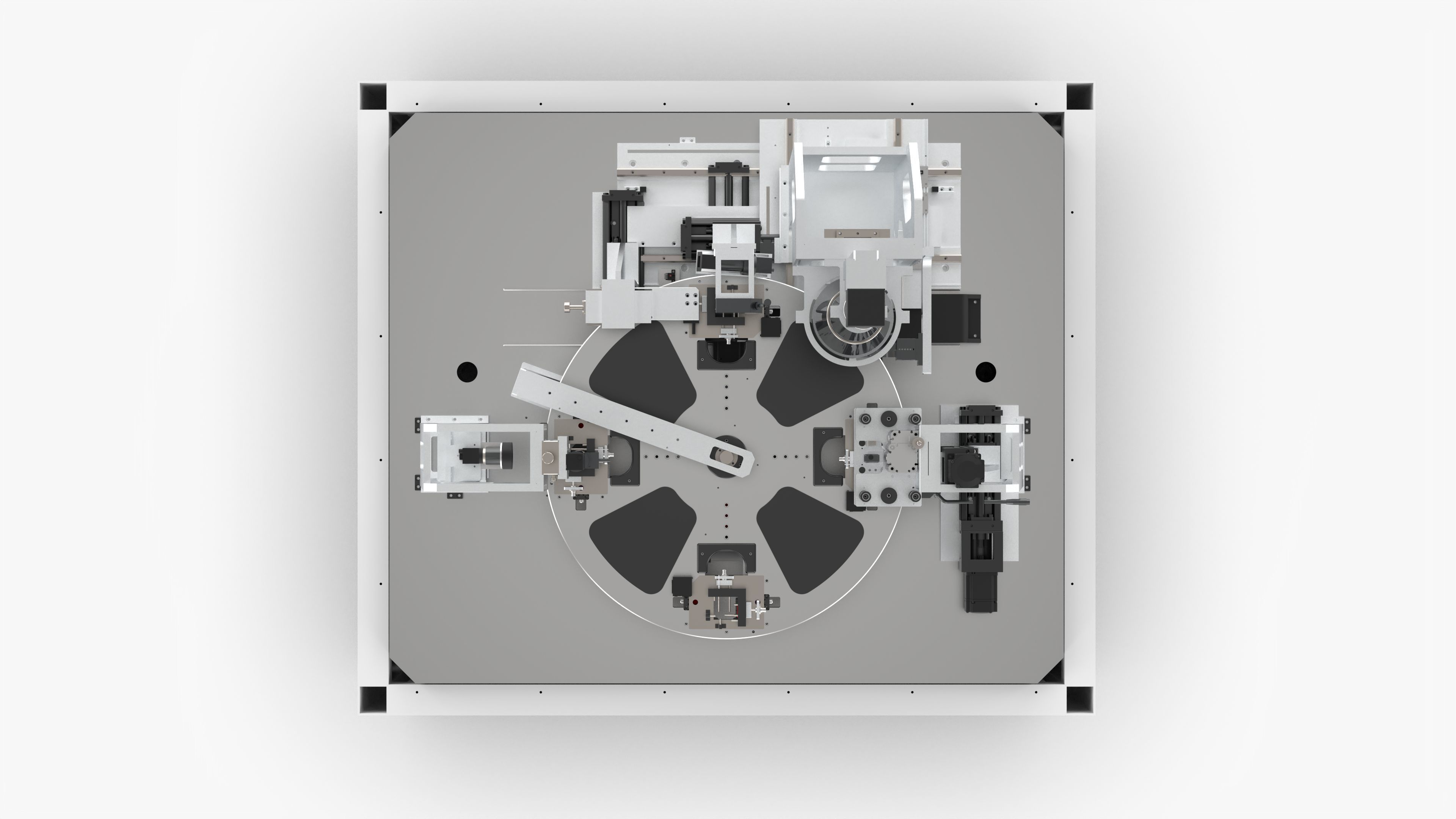 Automatic Battery Flatness Contour Size Inspection Machine 3D model_11