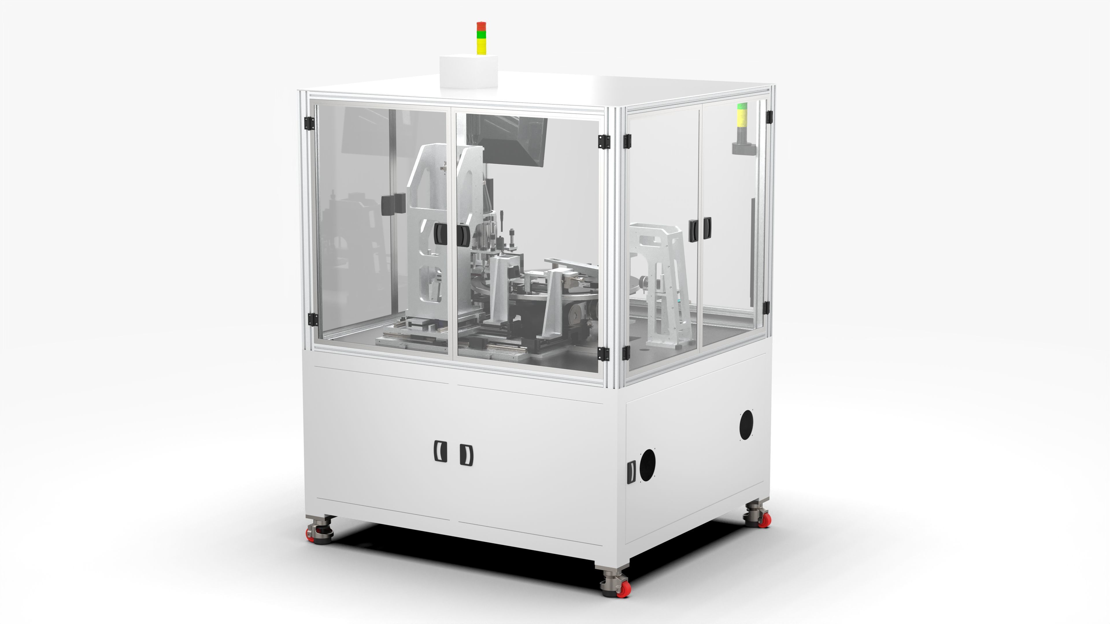 Automatic Battery Flatness Contour Size Inspection Machine 3D model_2