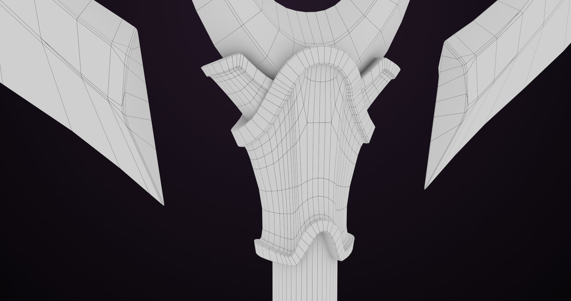 Battle Axe 06 Golden All PBR Unity UE Textures Included Low-poly 3D model_21