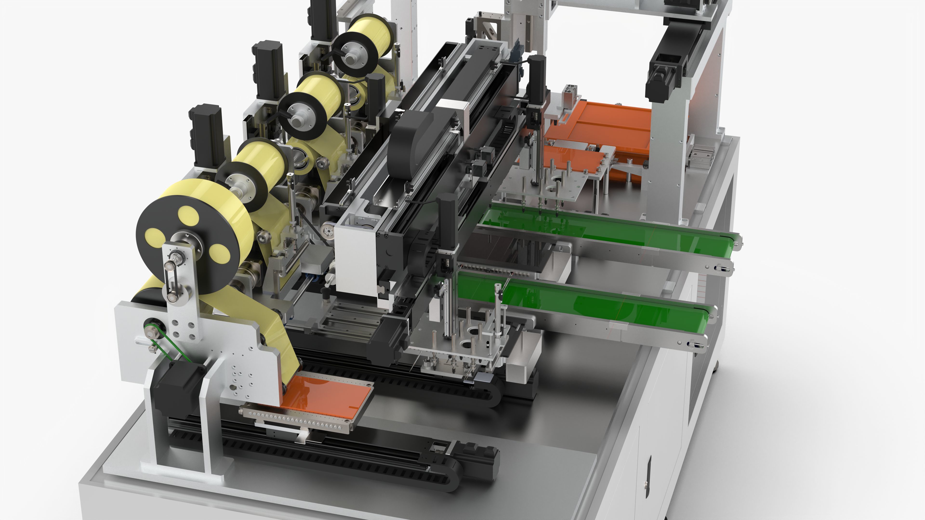 Automatic Glue Cleaning Machine 3D model_12