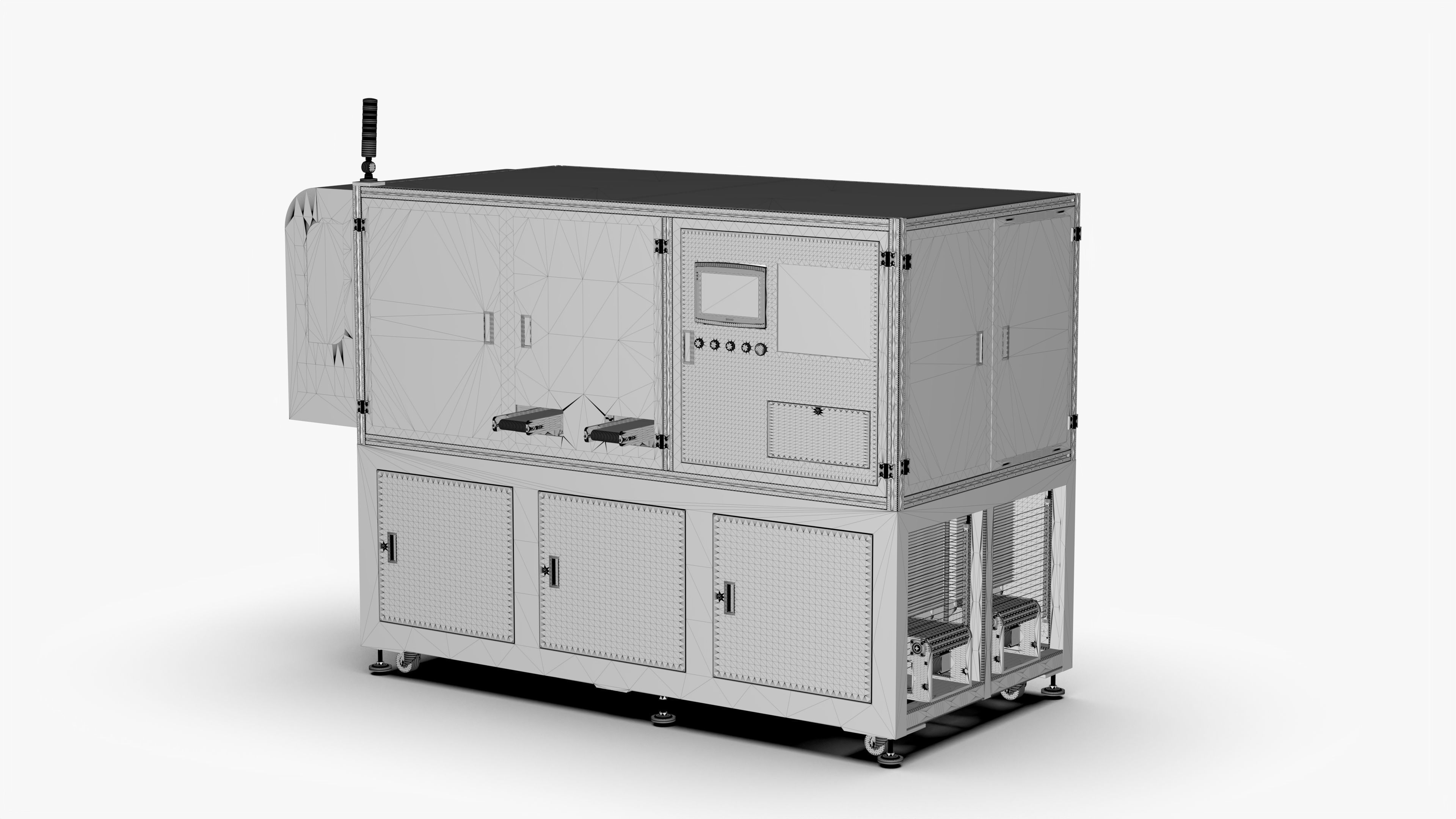 Automatic Glue Cleaning Machine 3D model_16