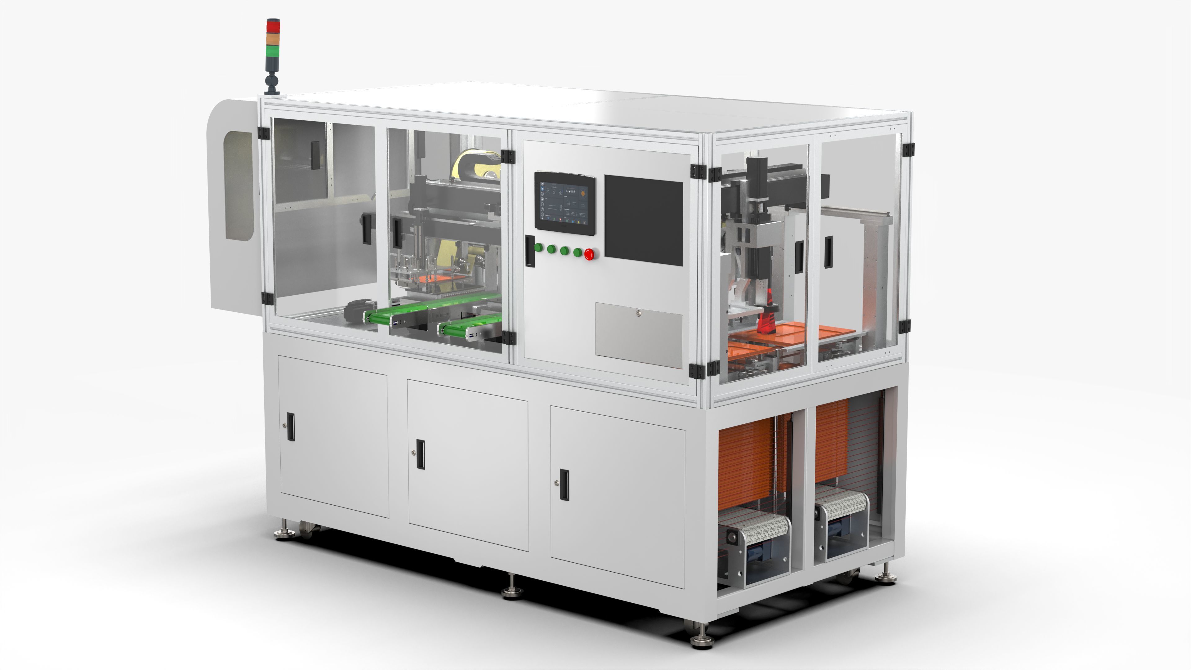 Automatic Glue Cleaning Machine 3D model_1