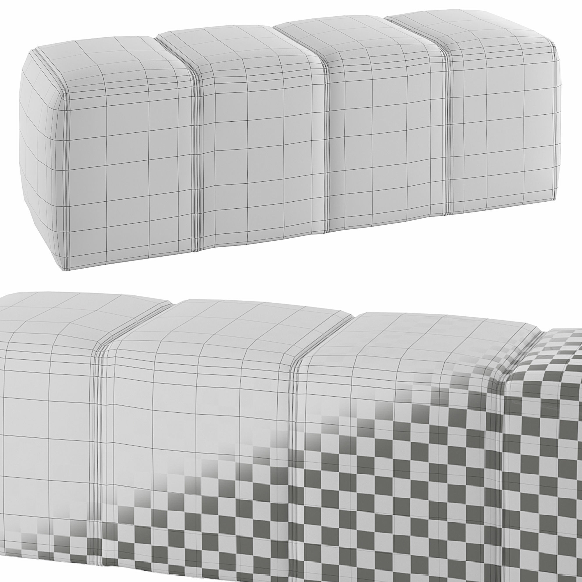 Bench Charlie 3D model_1