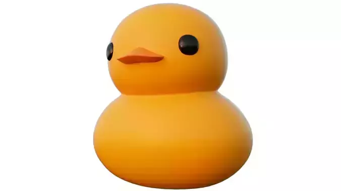 RubberDuck rubber duck Low-poly 3D model