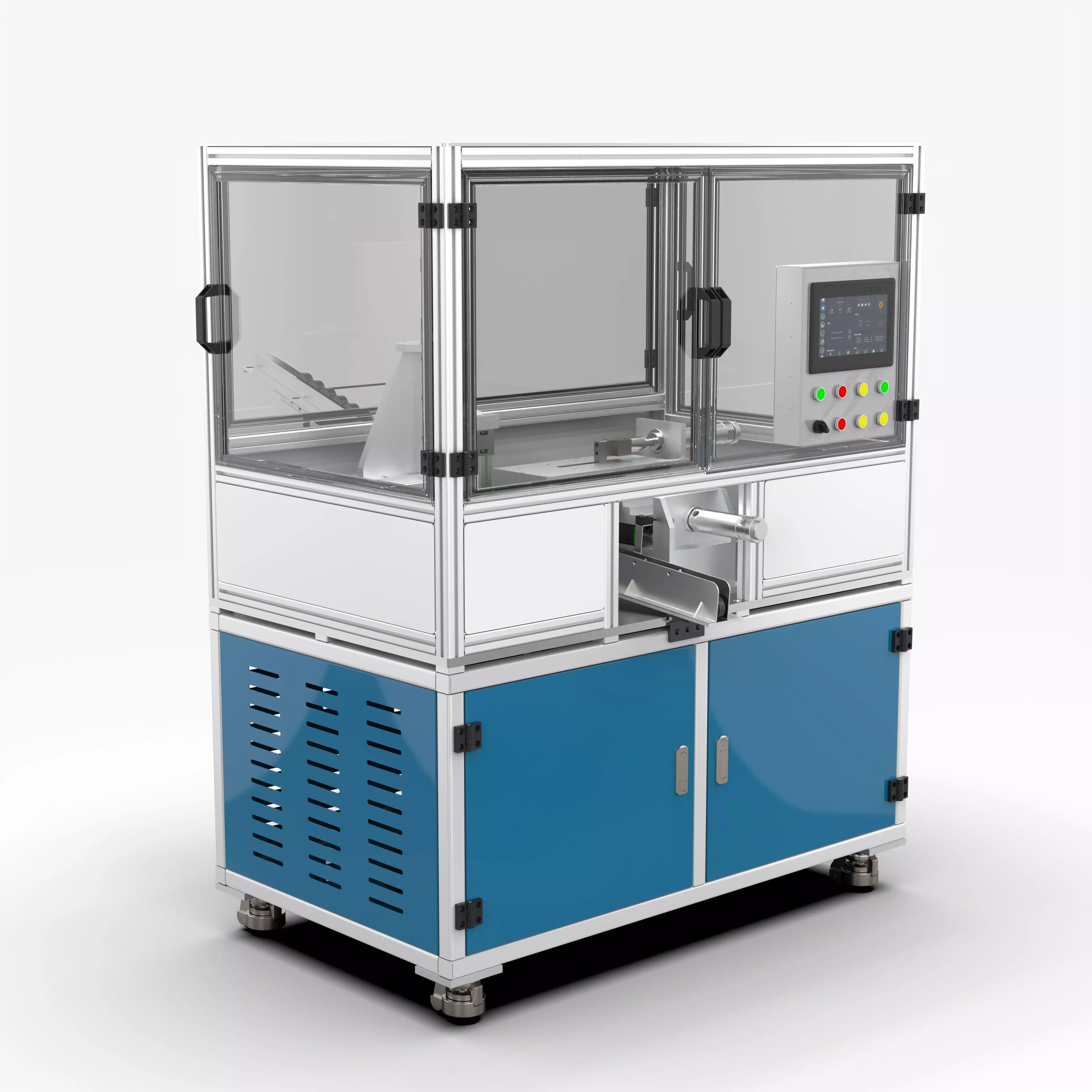 Automatic Horizontal Chamfering Rough Turning Machine 3D model