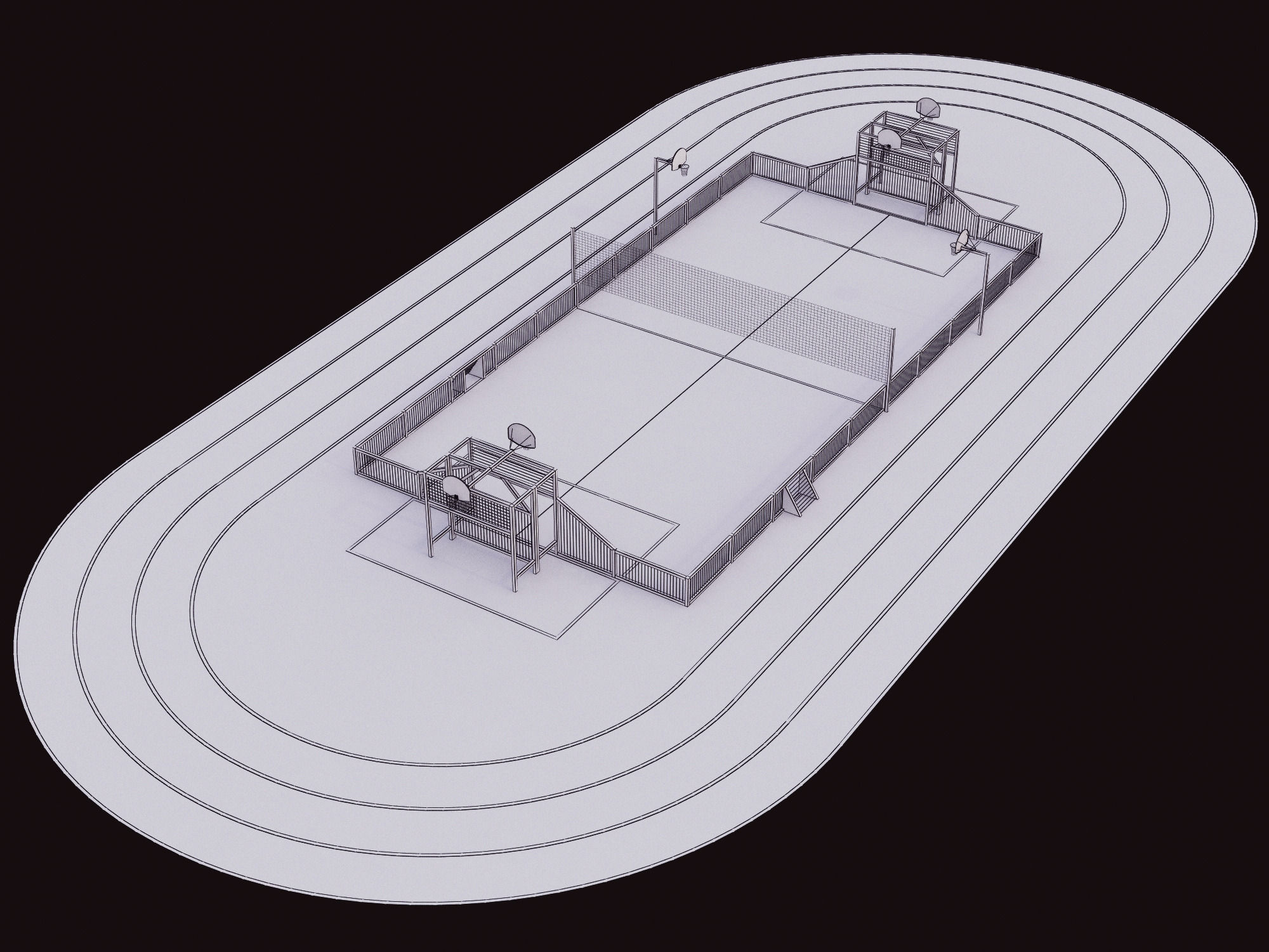 Multisports Stadium 3D model_11