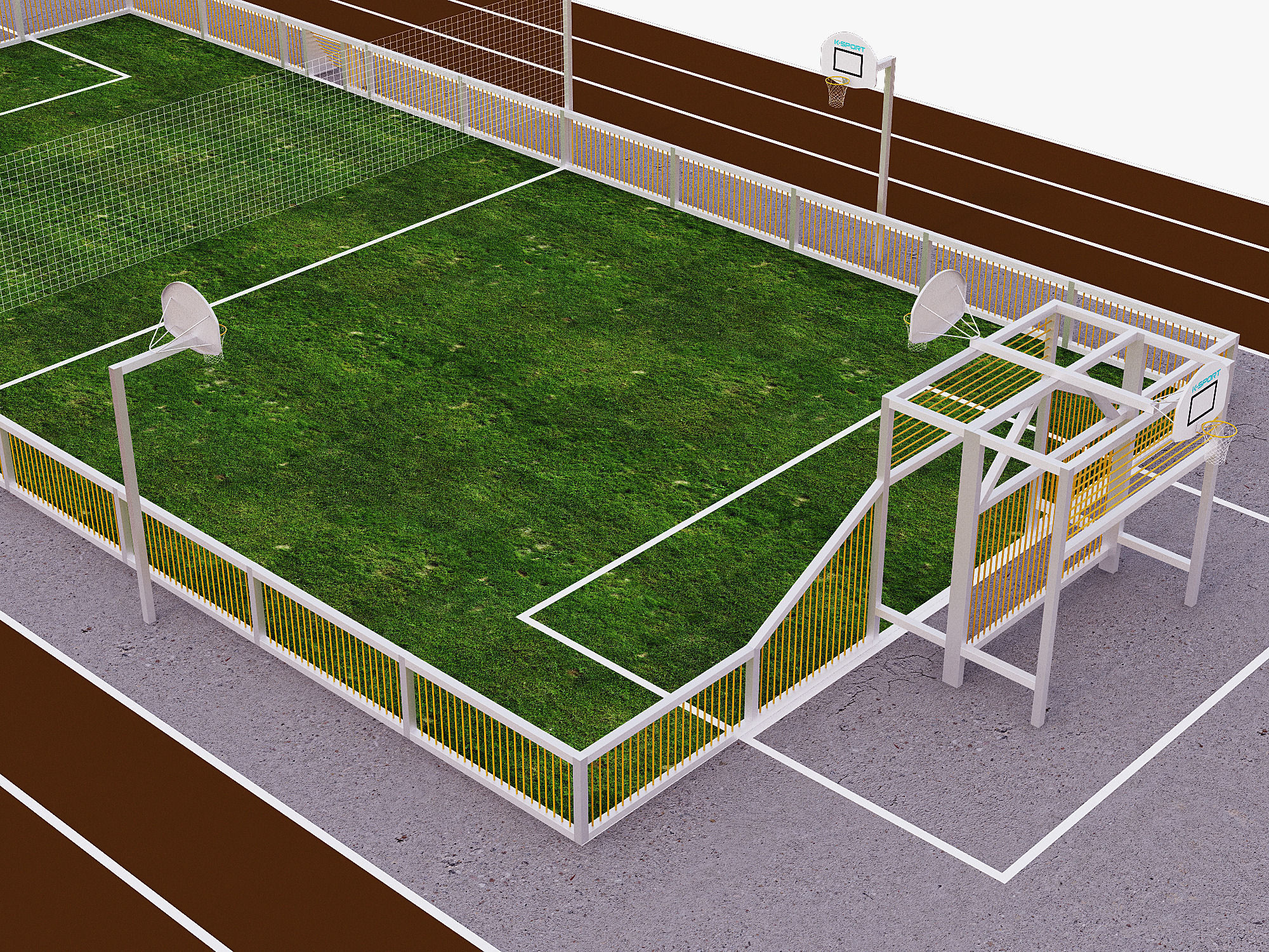 Multisports Stadium 3D model_7