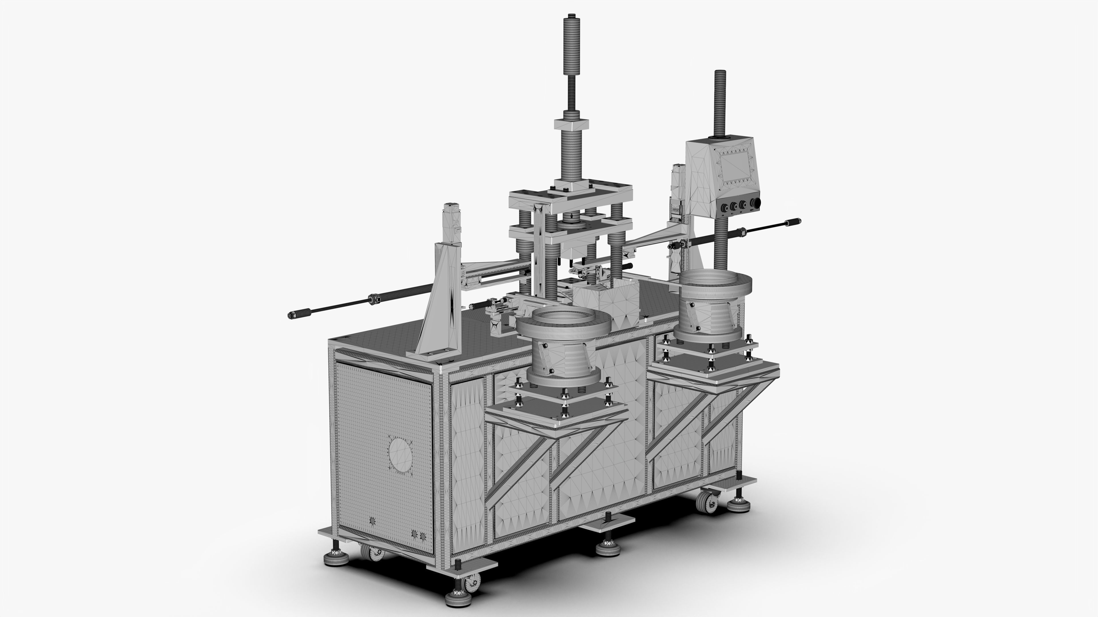 Automatic Shaft Loading and Unloading Press Machine 3D model | CGTrader