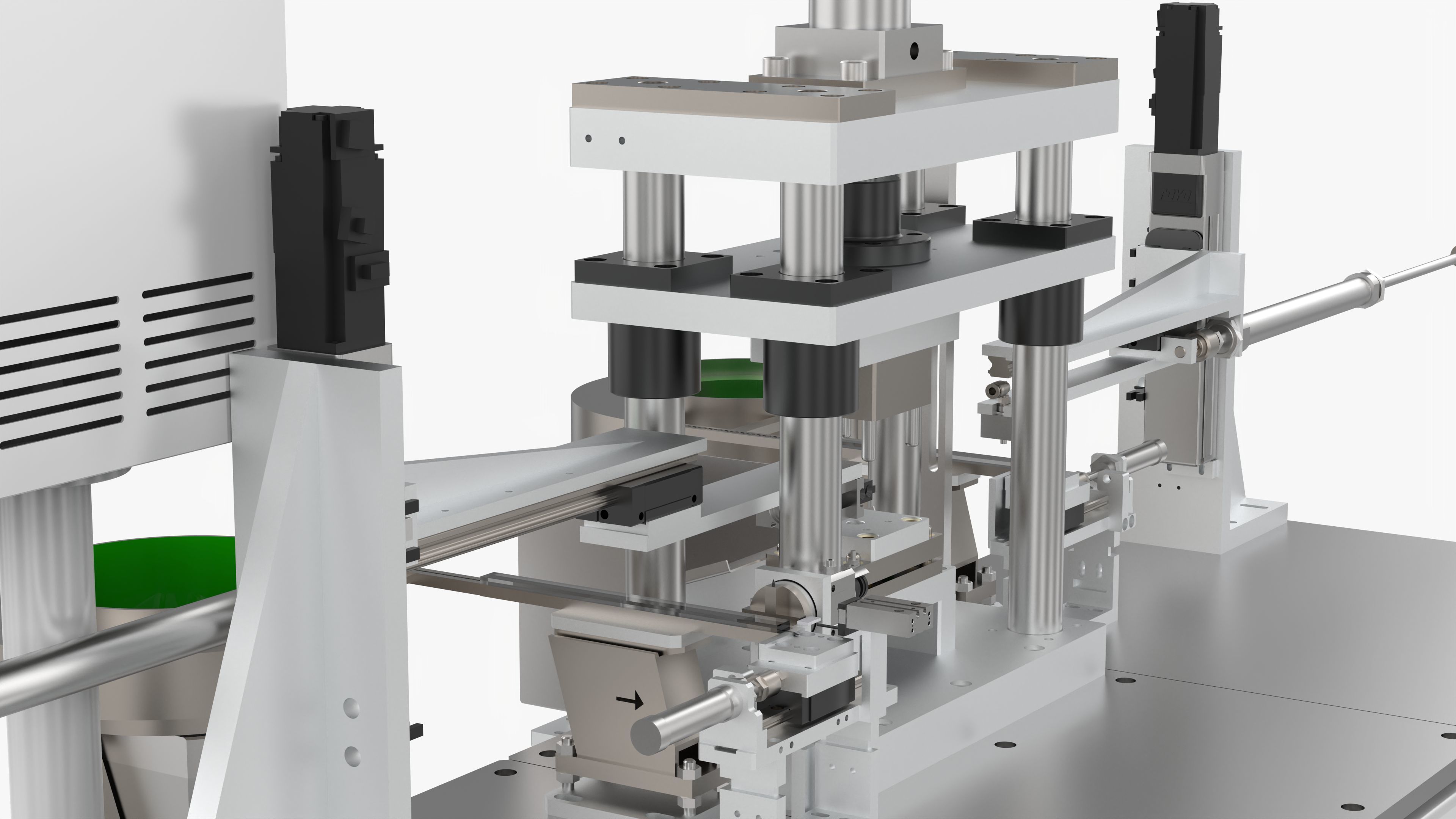 Automatic Shaft Loading and Unloading Press Machine 3D model CGTrader