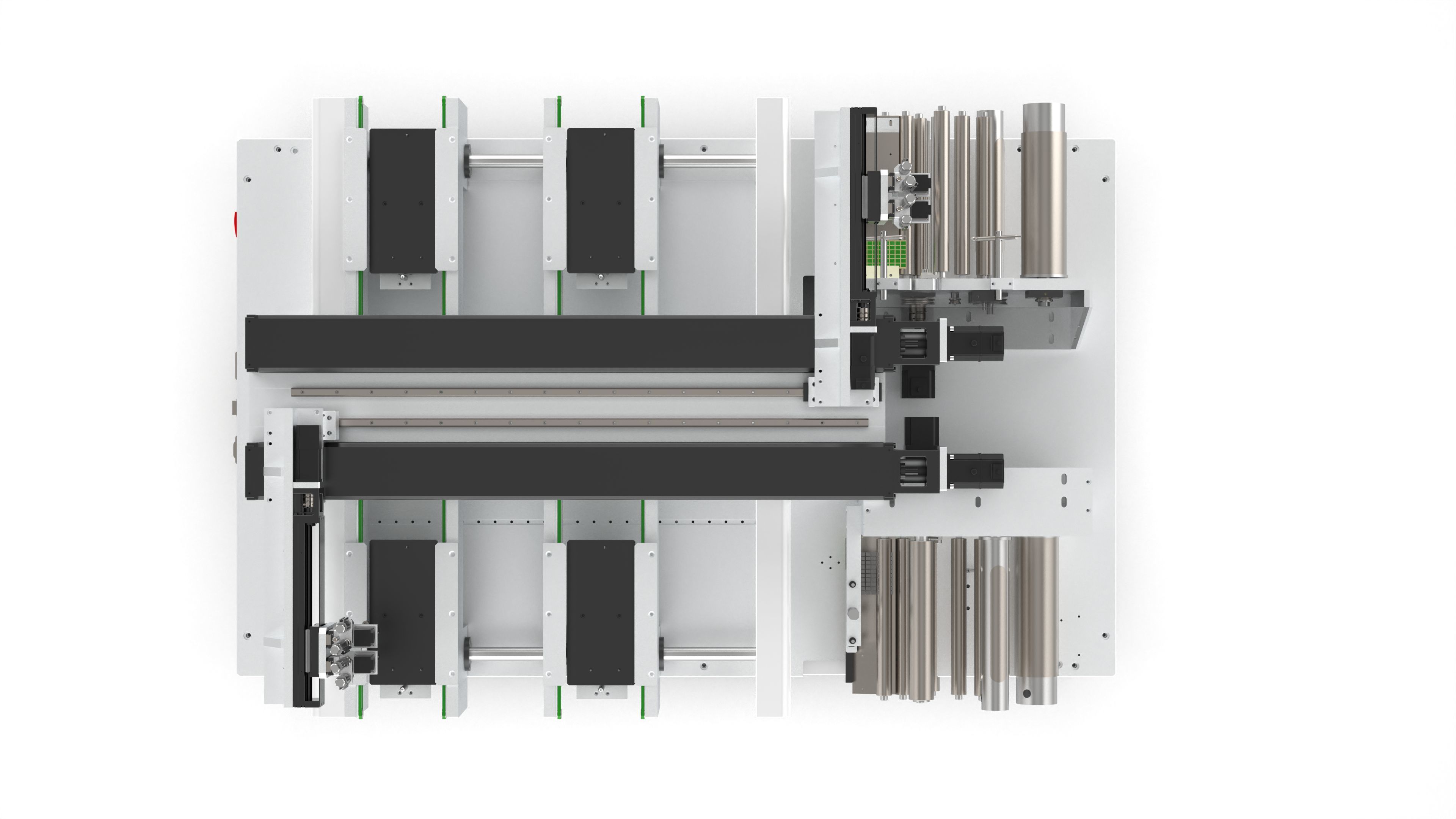 Automatic Double Station Label Laminating Machine 3D model_15