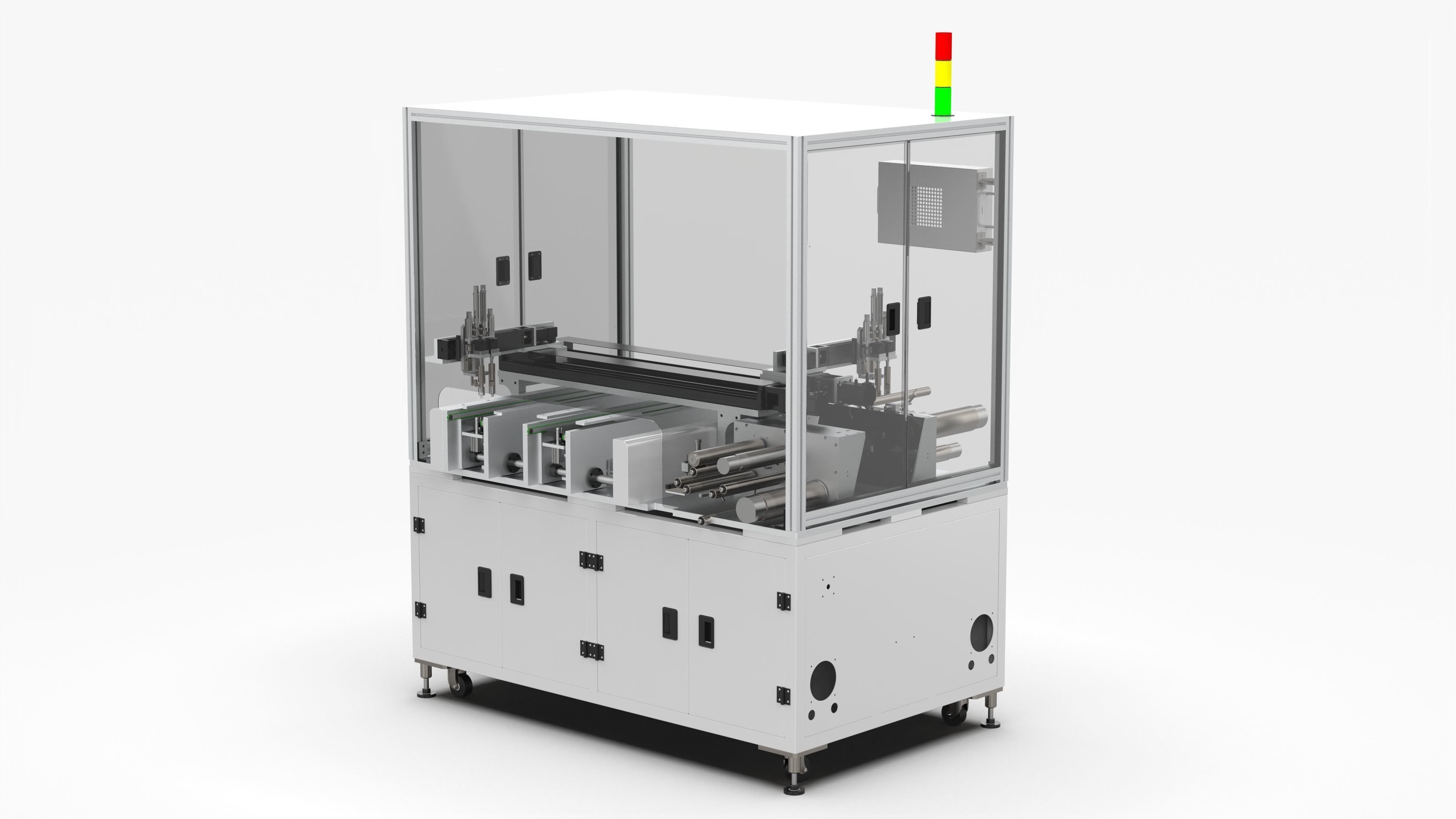 Automatic Double Station Label Laminating Machine 3D model_3