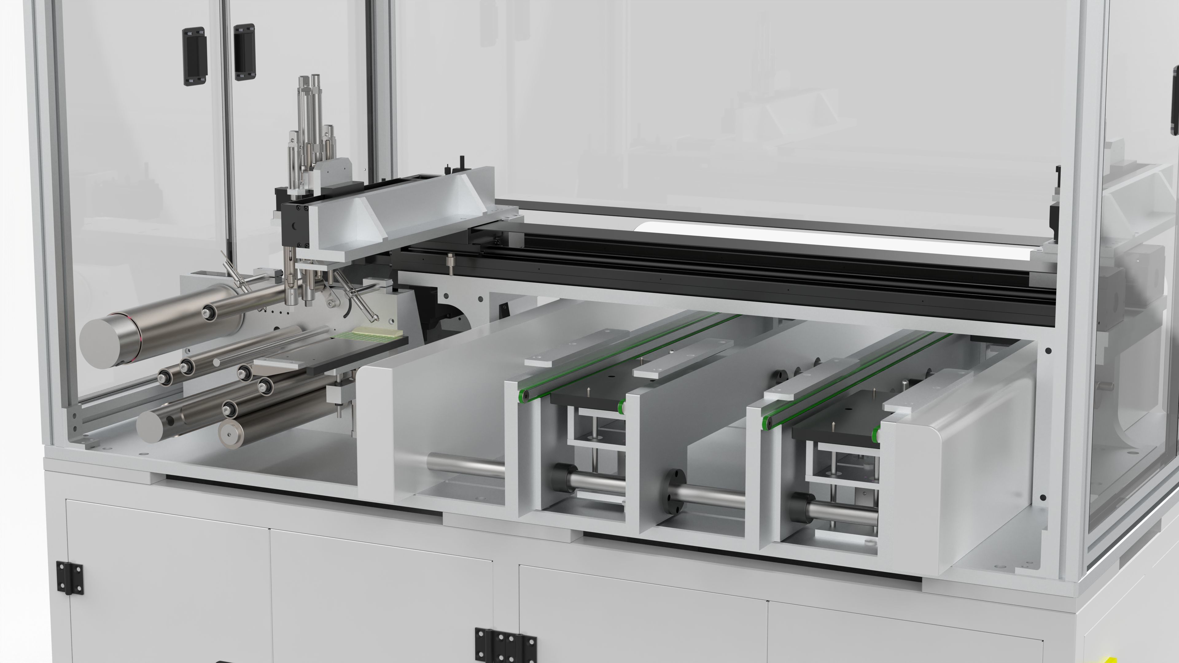 Automatic Double Station Label Laminating Machine 3D model_8