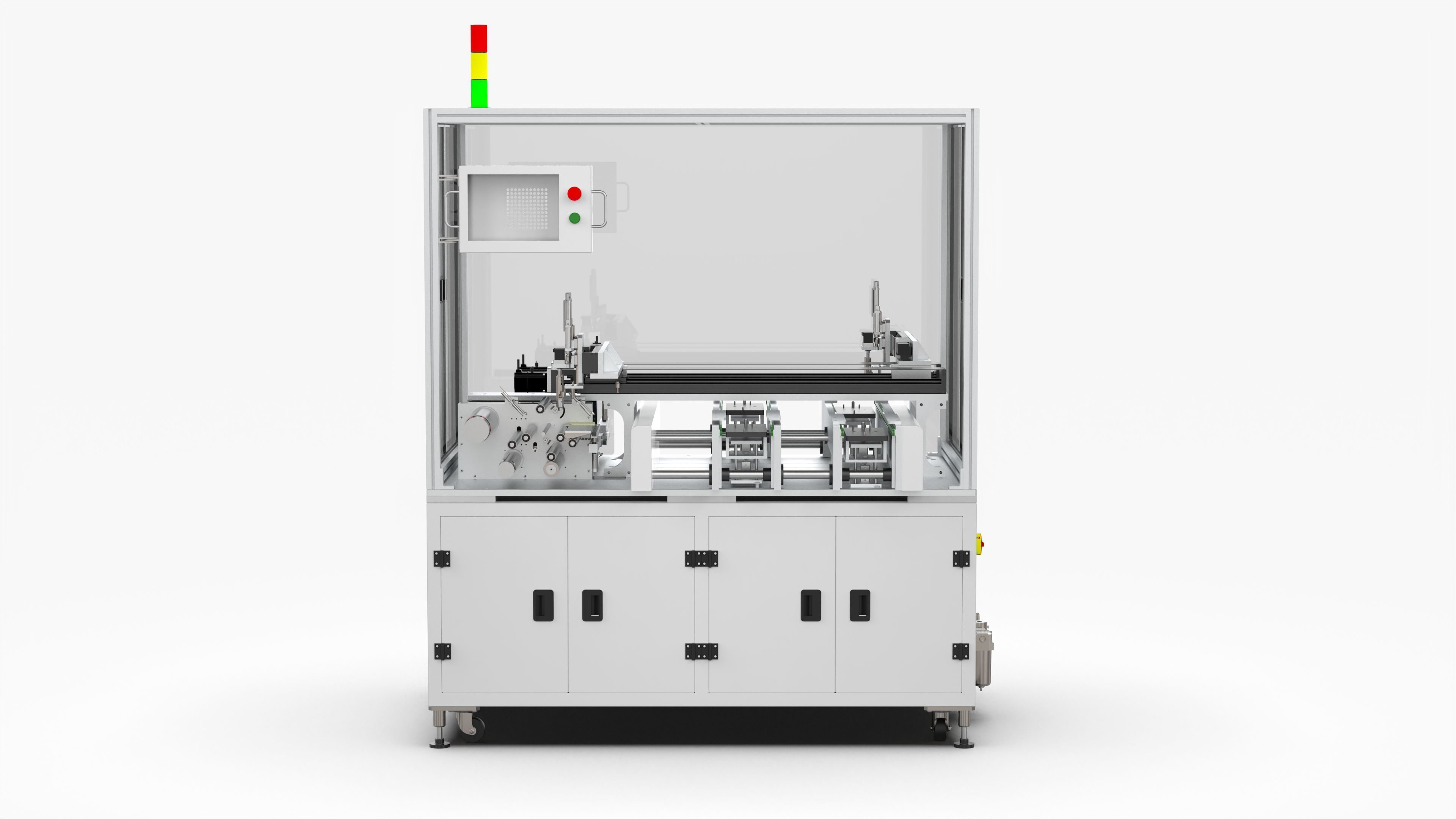 Automatic Double Station Label Laminating Machine 3D model_5