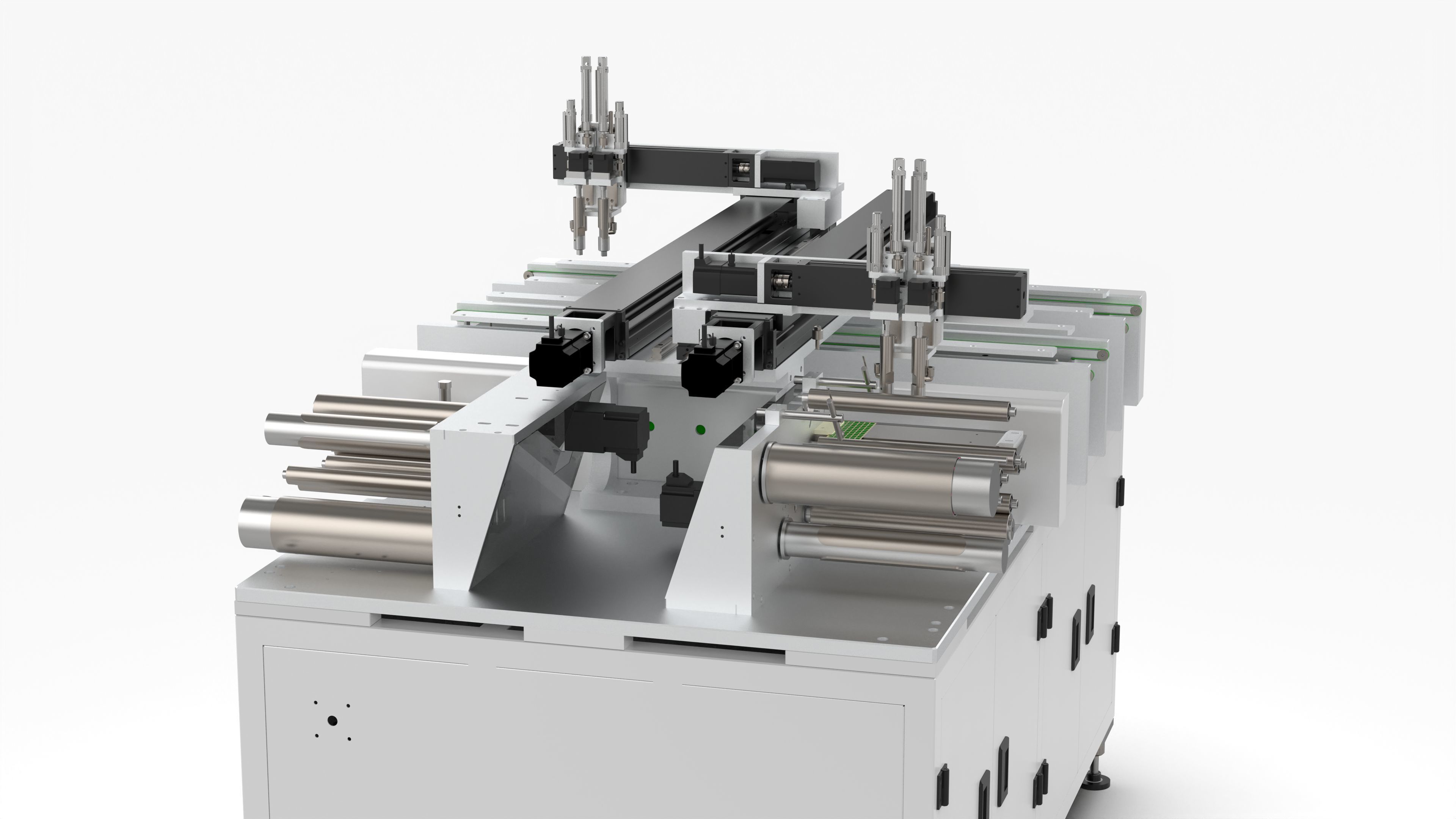 Automatic Double Station Label Laminating Machine 3D model_10