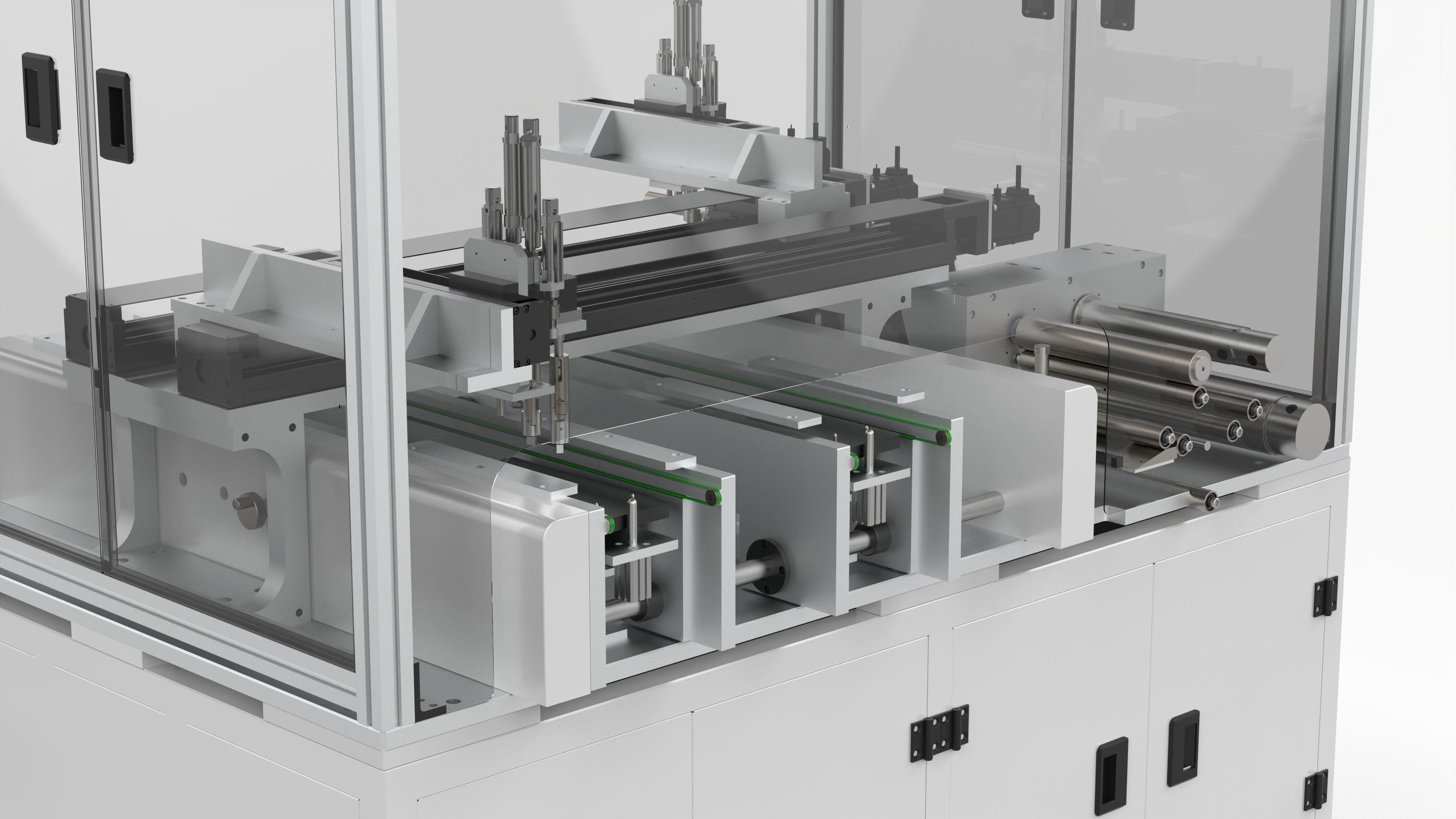 Automatic Double Station Label Laminating Machine 3D model_7