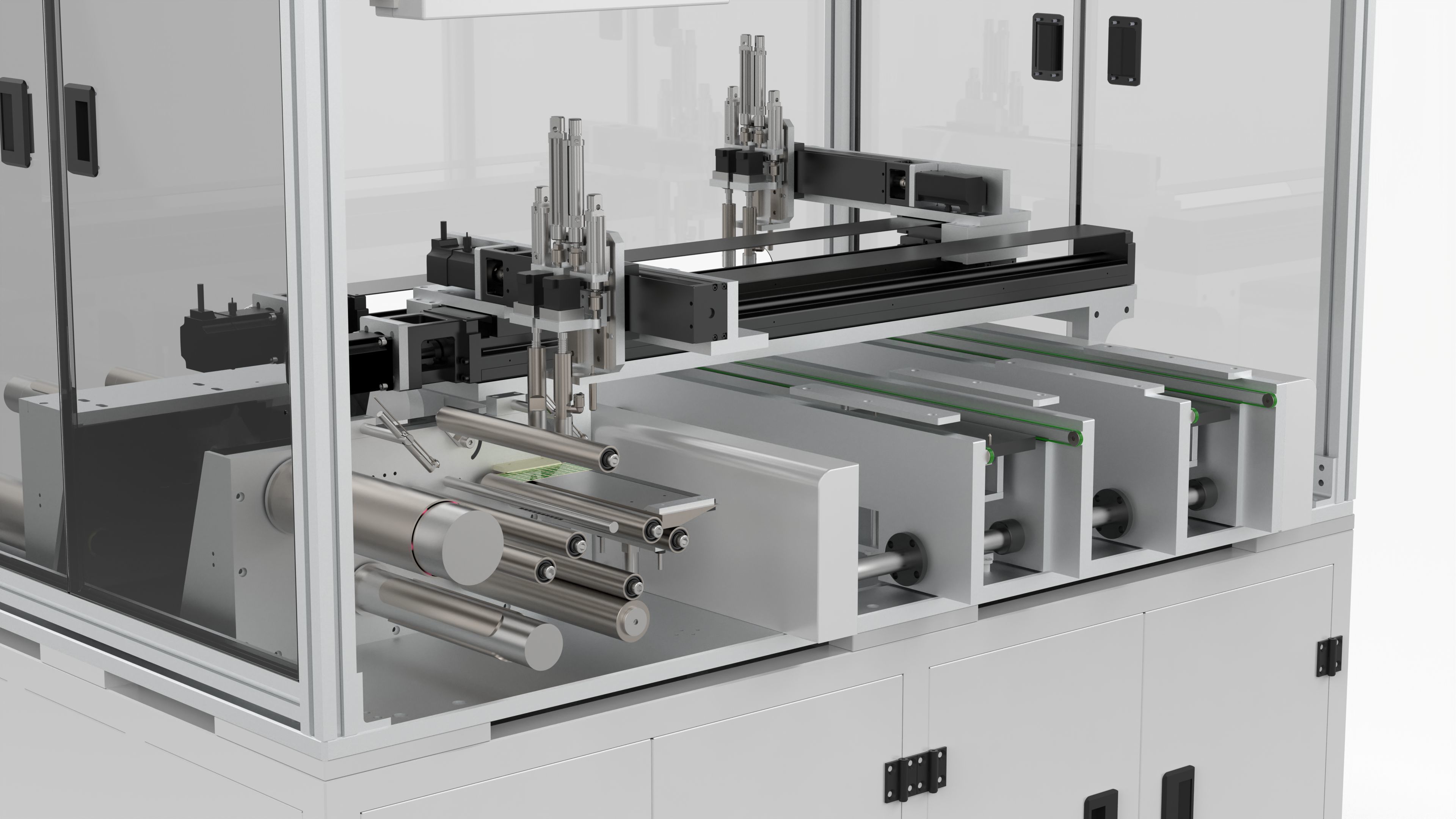 Automatic Double Station Label Laminating Machine 3D model_9