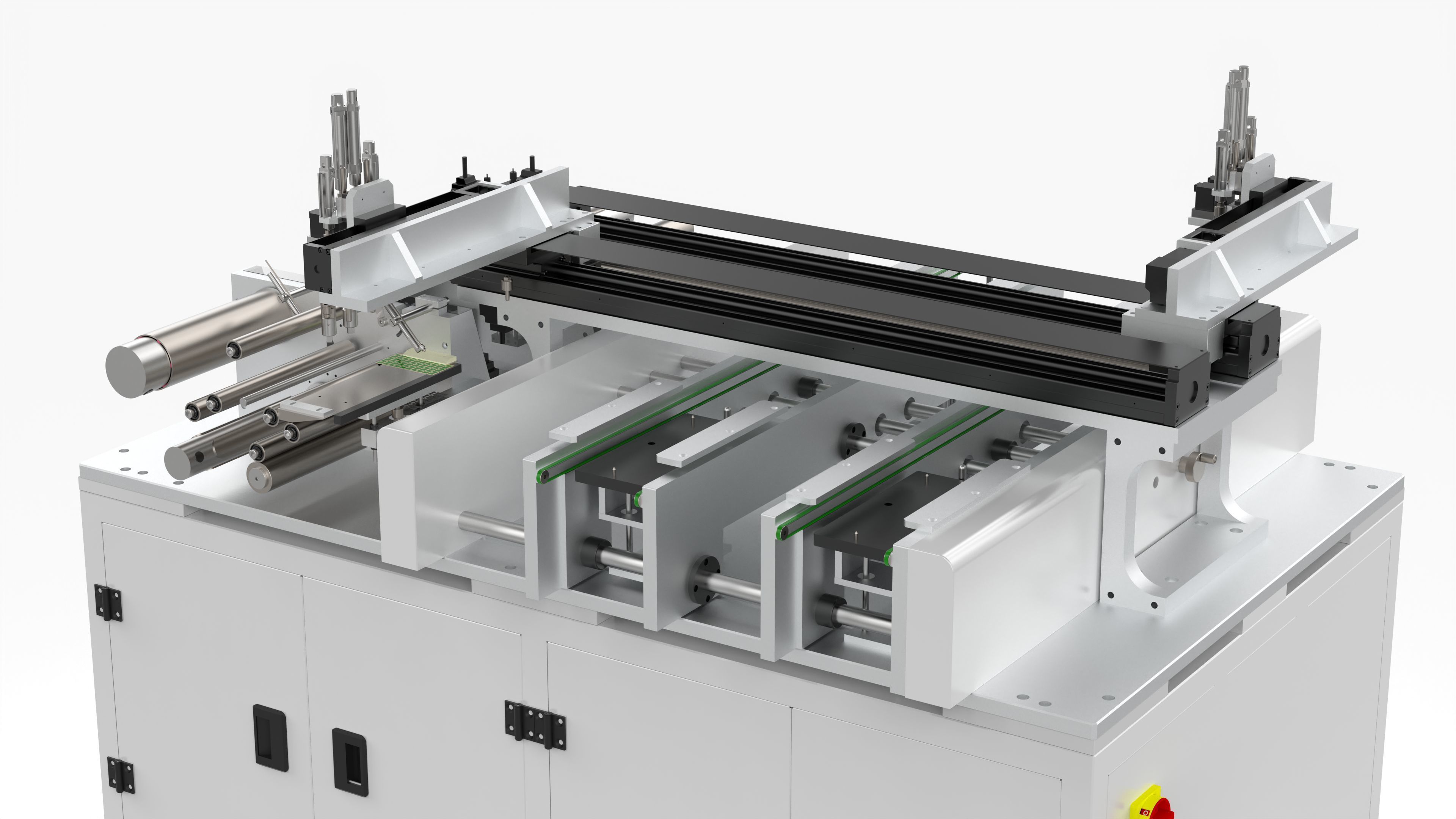 Automatic Double Station Label Laminating Machine 3D model_11