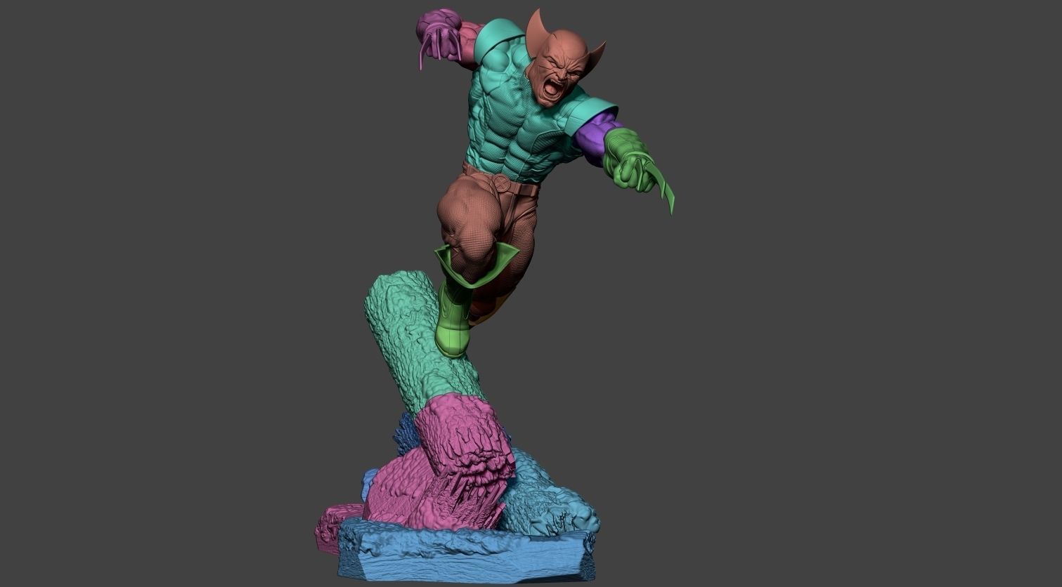 Wolverine- Marvel 3D print model_1
