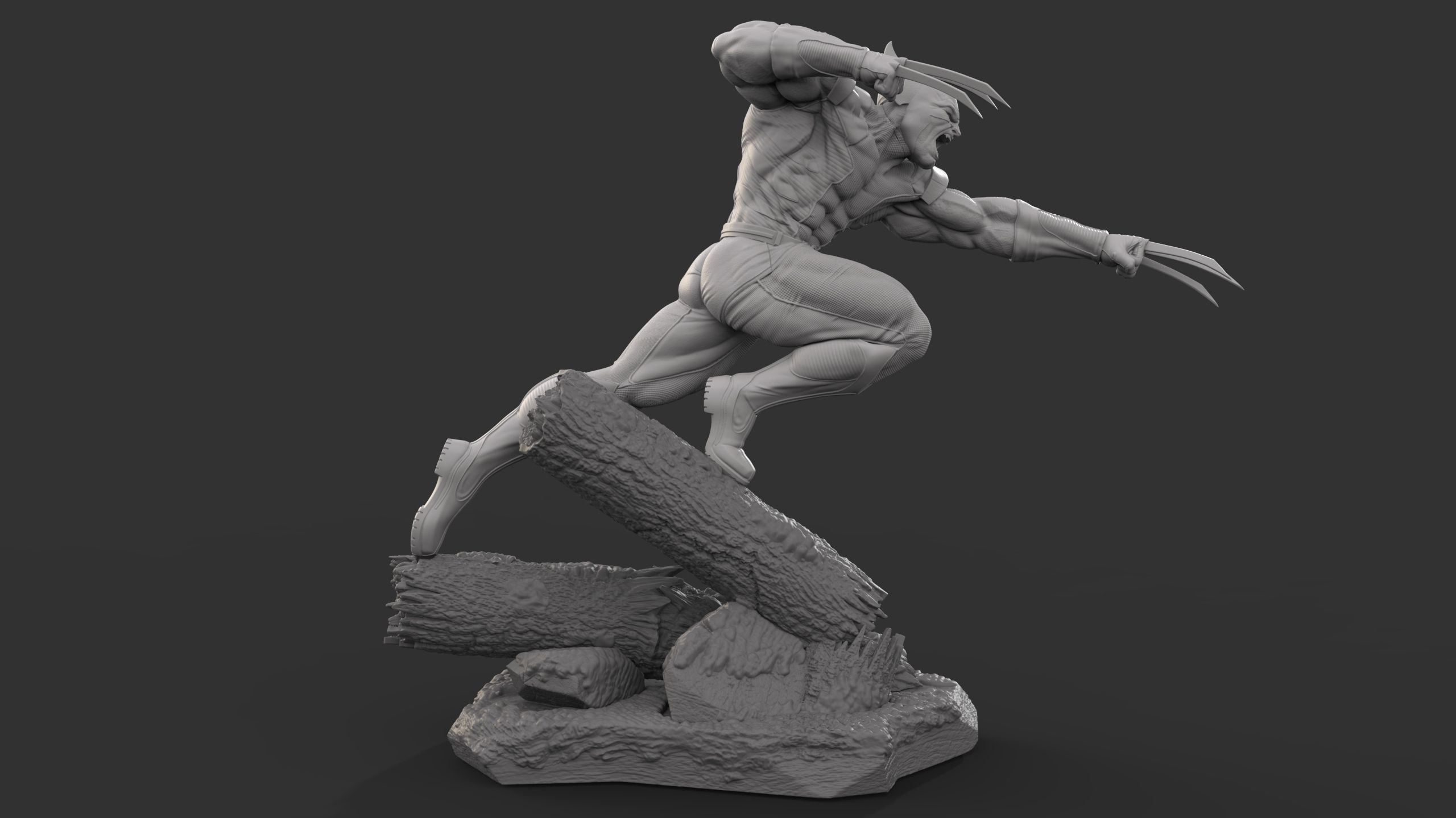 Wolverine- Marvel 3D print model_3