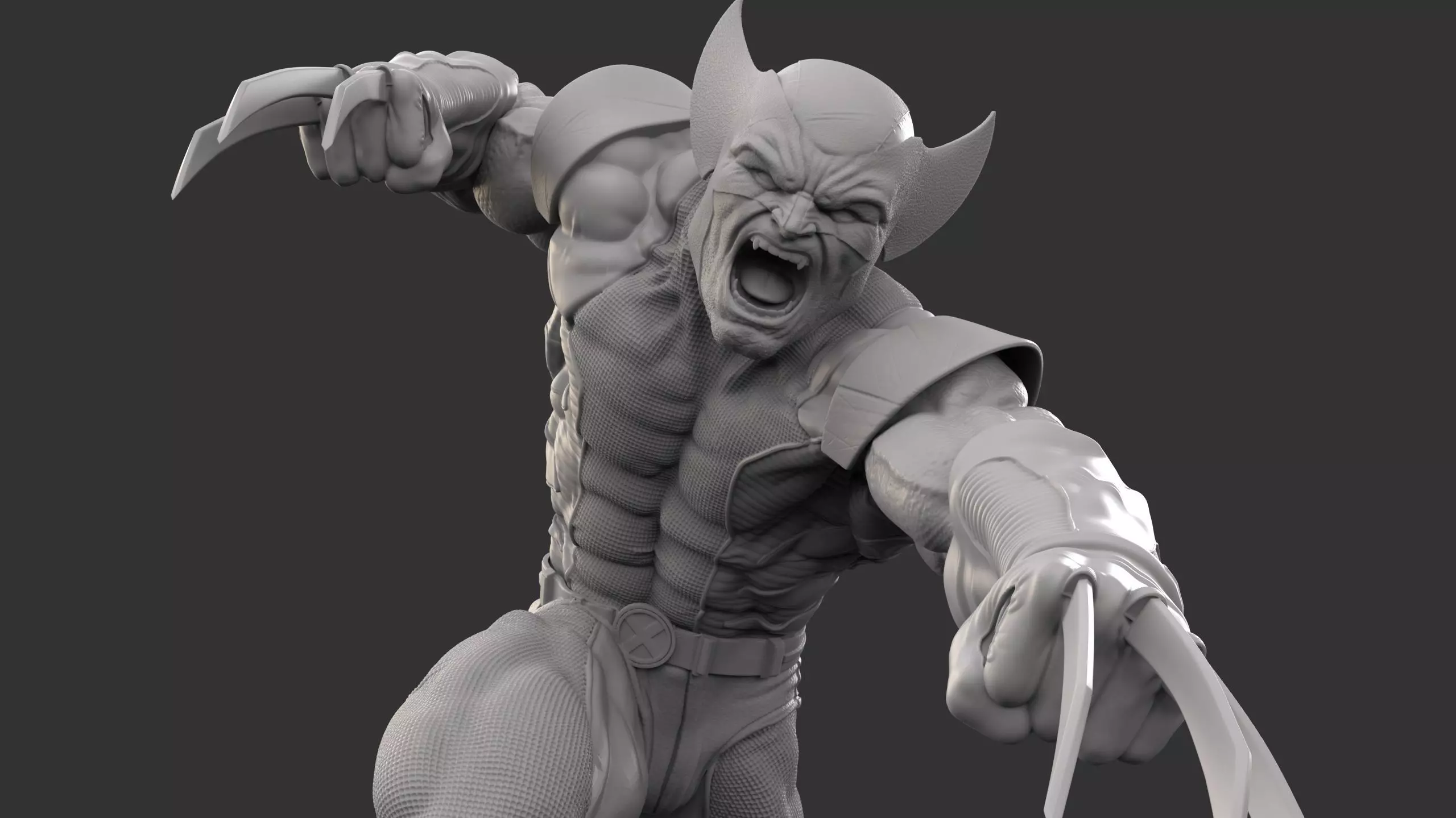 Wolverine- Marvel 3D print model_0