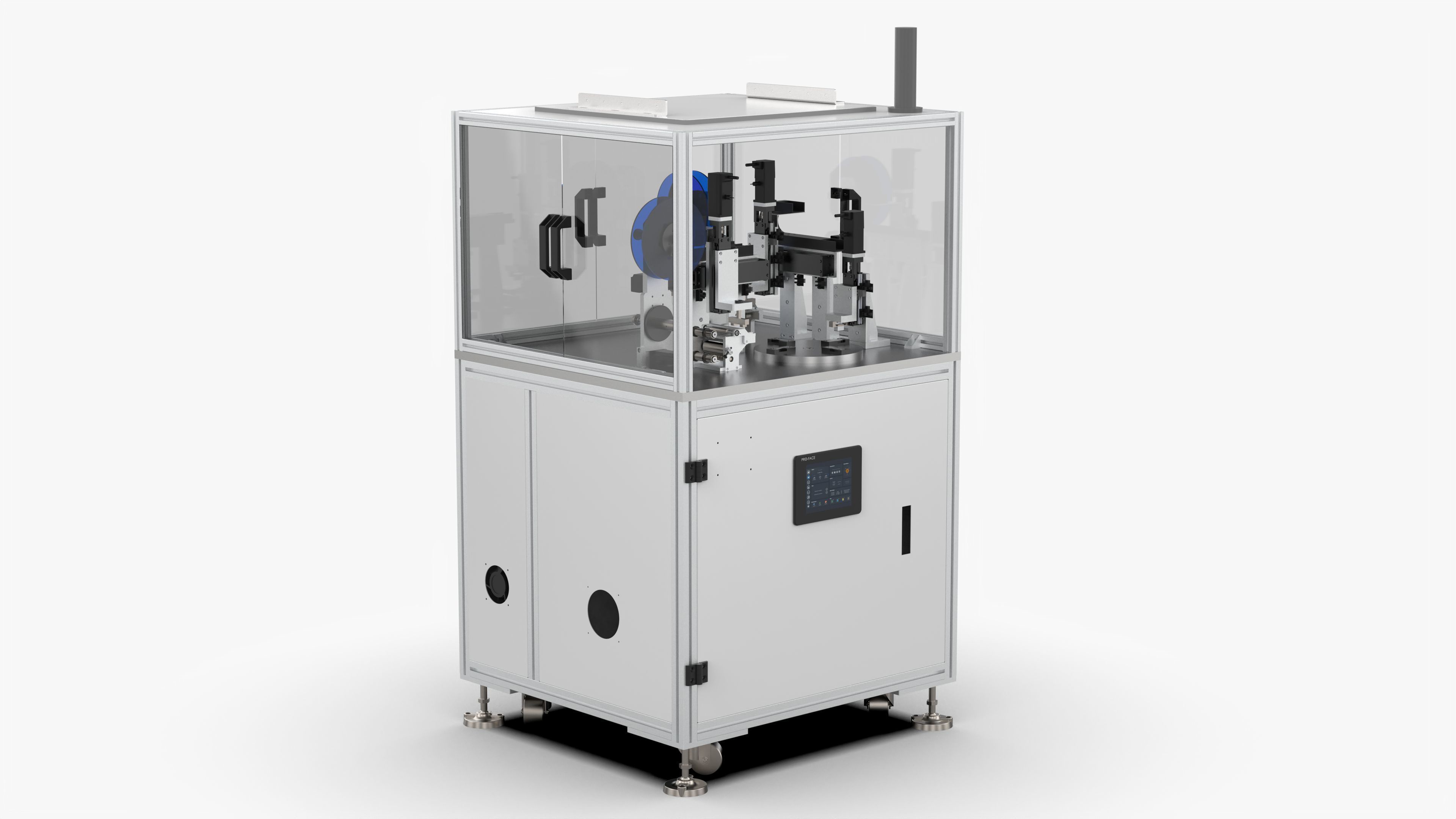 Automatic Label Laminating Machine 3D model_2