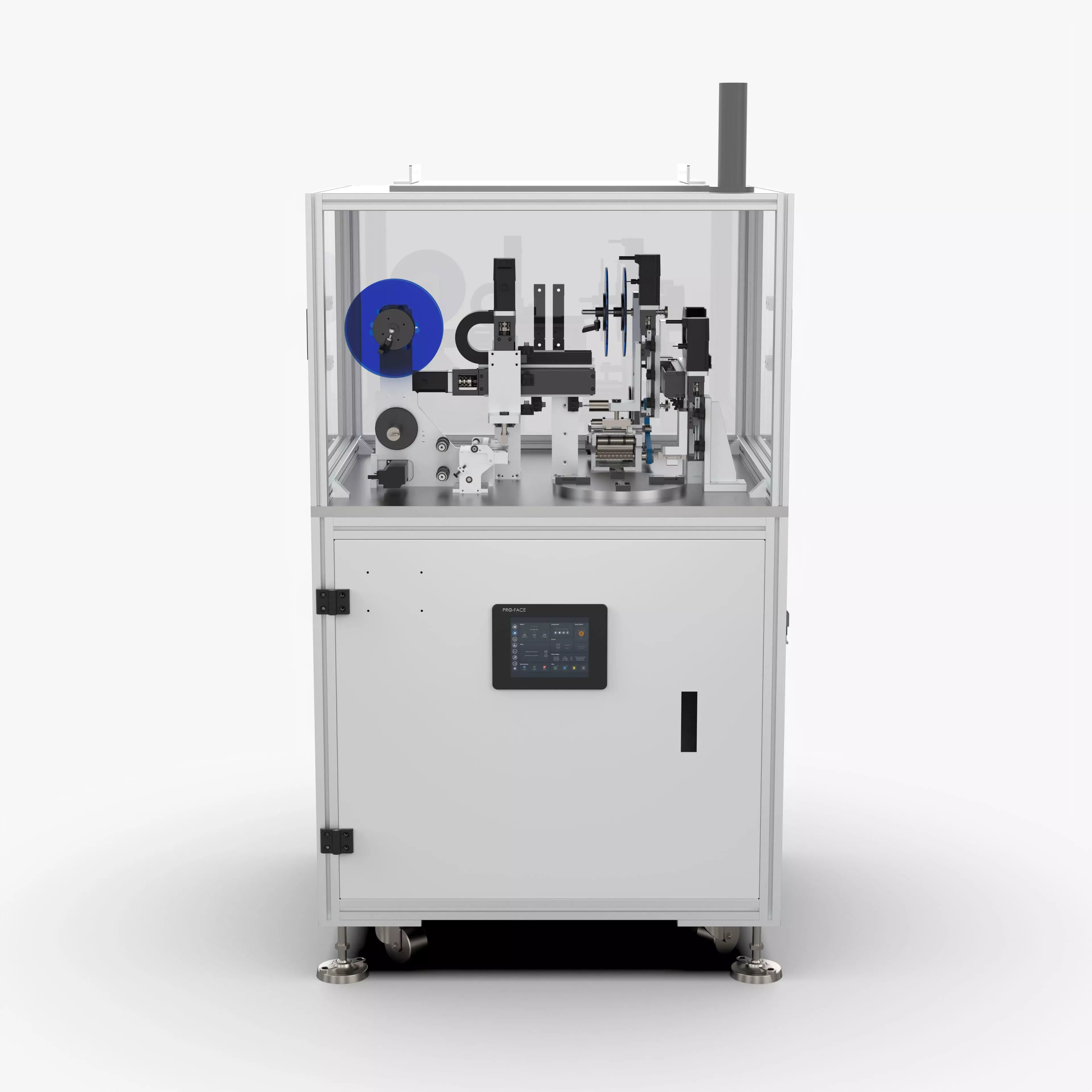 Automatic Label Laminating Machine 3D model_0