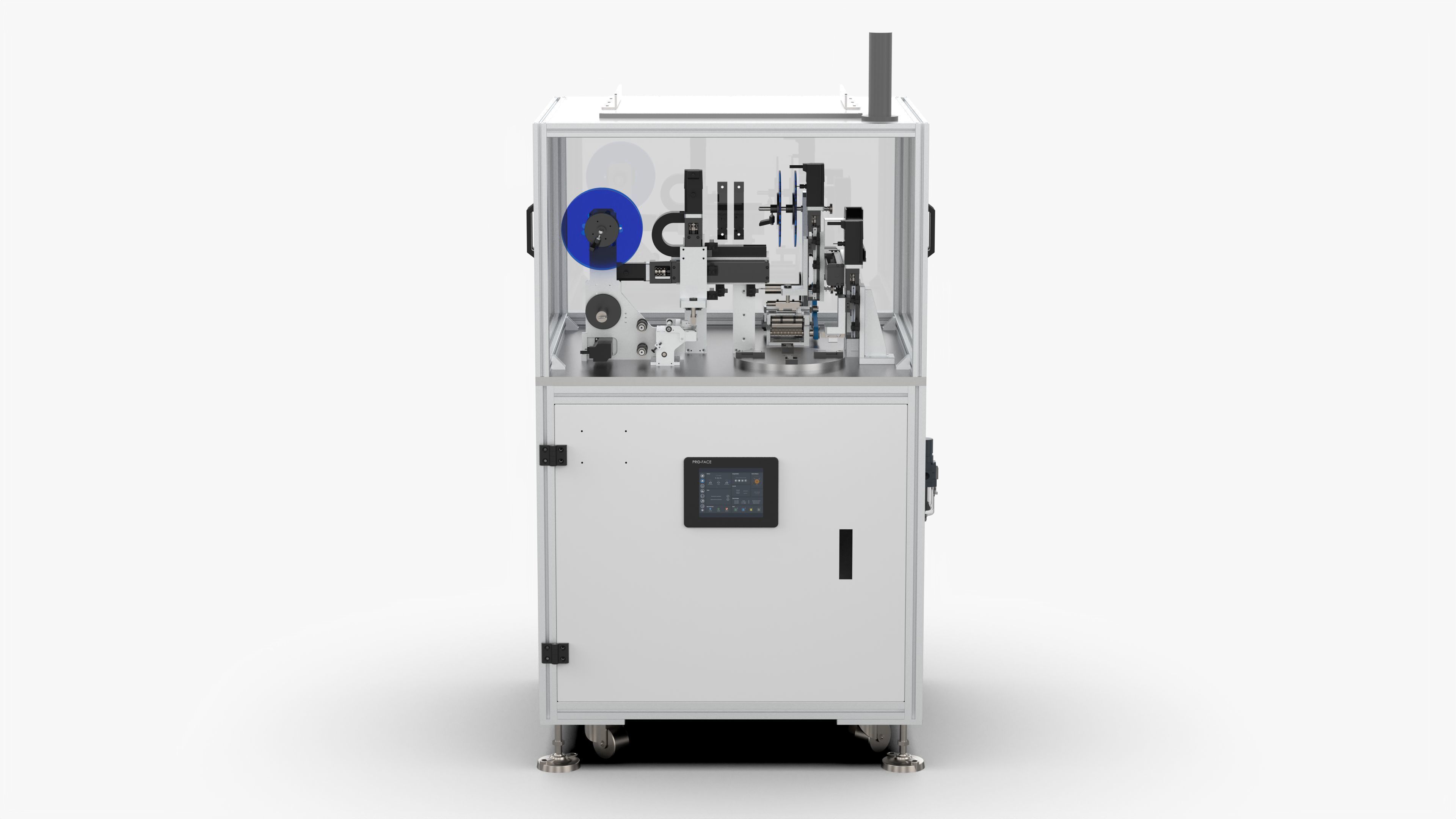 Automatic Label Laminating Machine 3D model_1