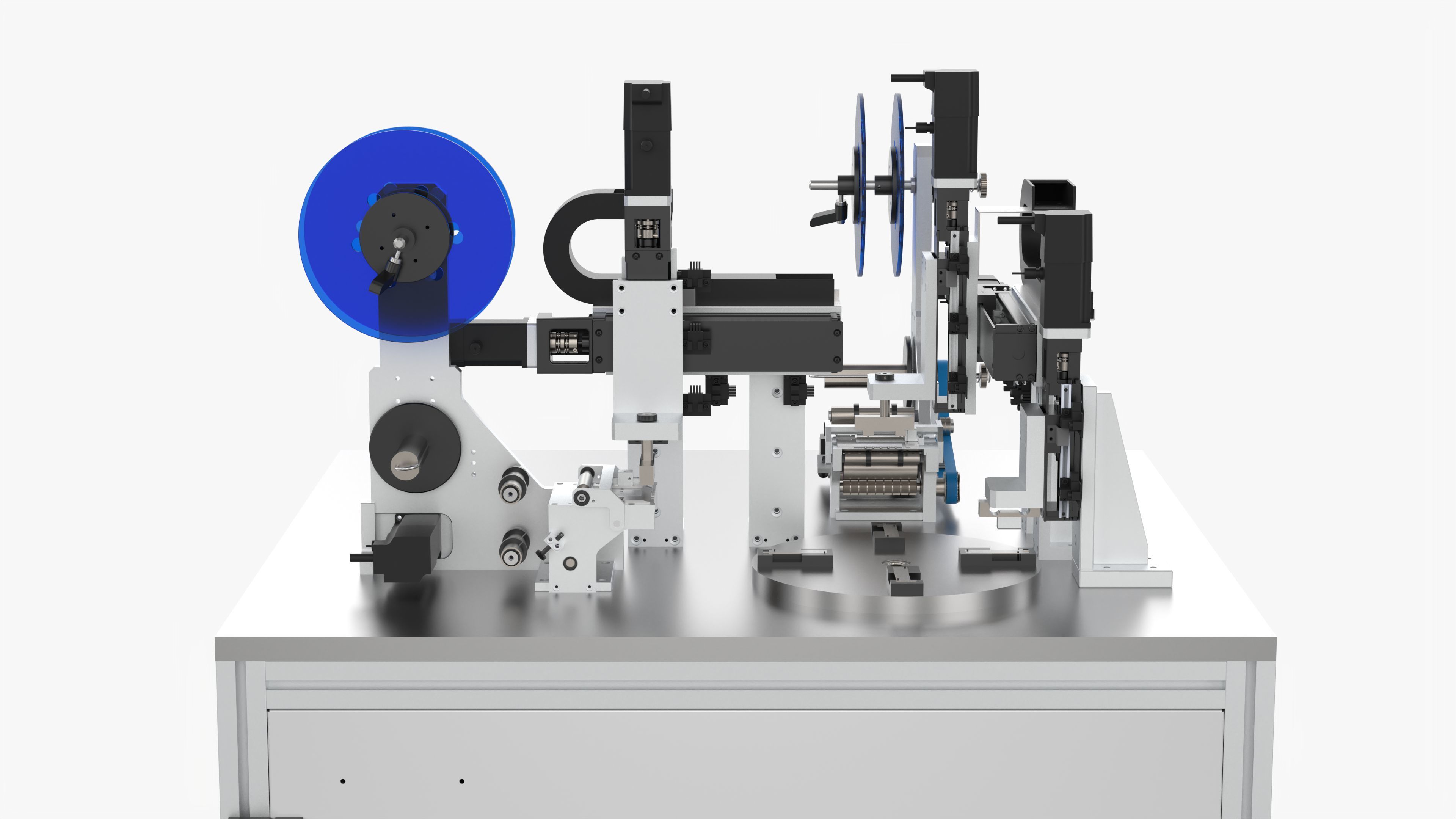 Automatic Label Laminating Machine 3D model_9