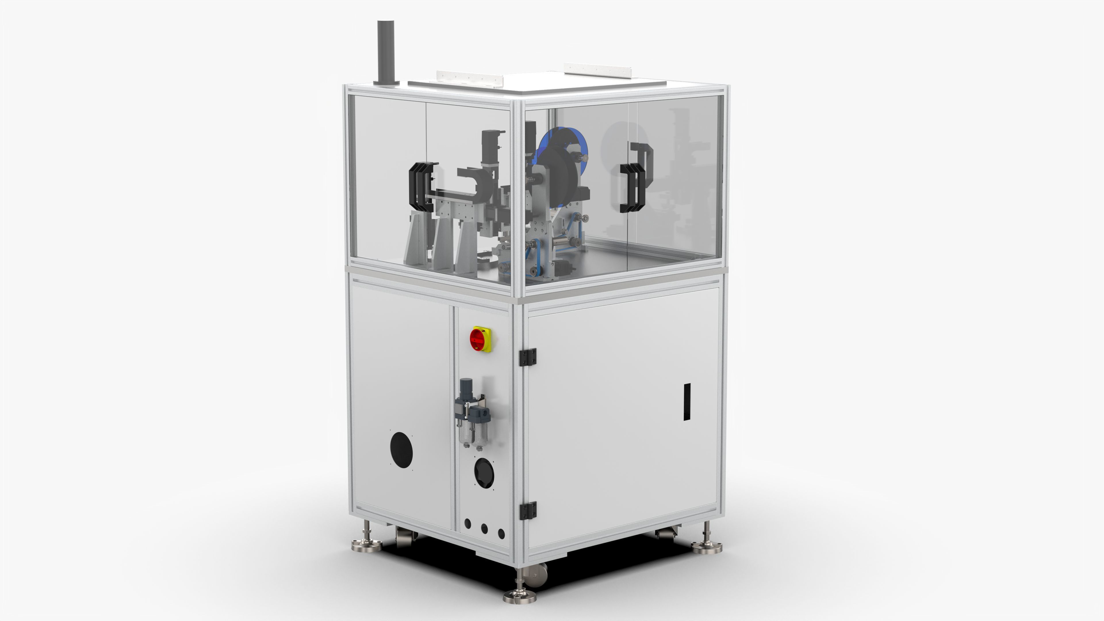 Automatic Label Laminating Machine 3D model_4