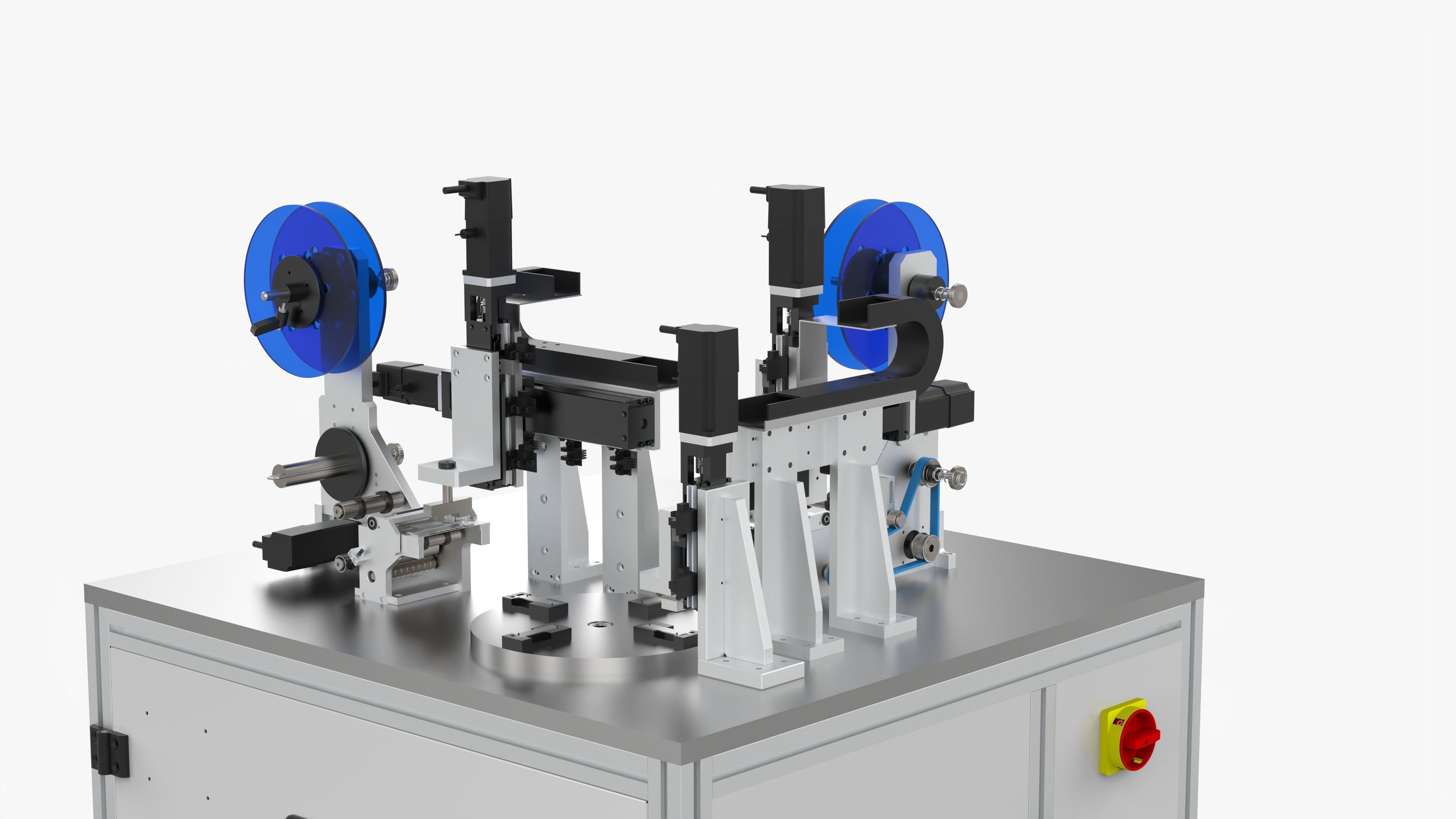 Automatic Label Laminating Machine 3D model_7