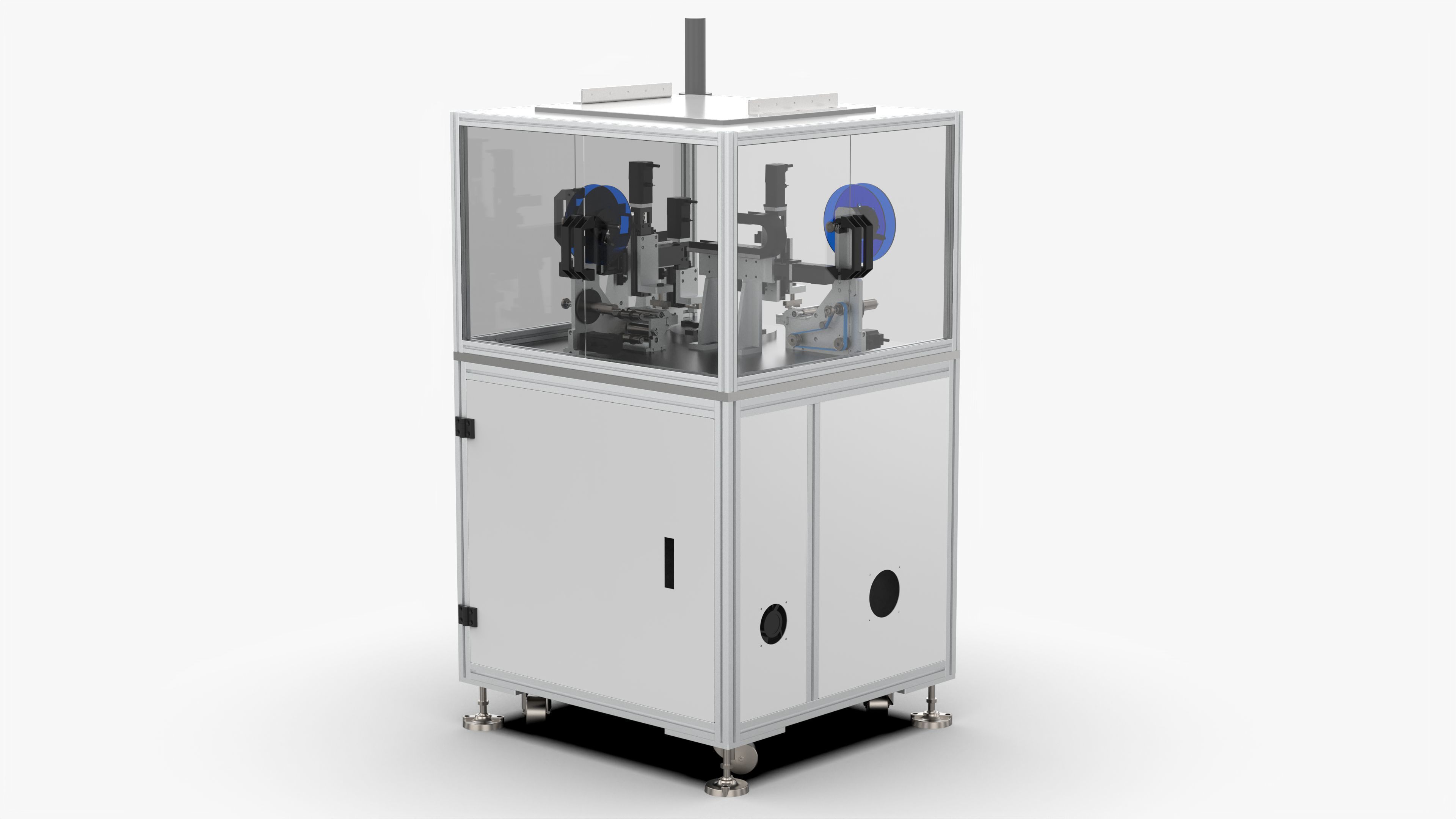 Automatic Label Laminating Machine 3D model_3