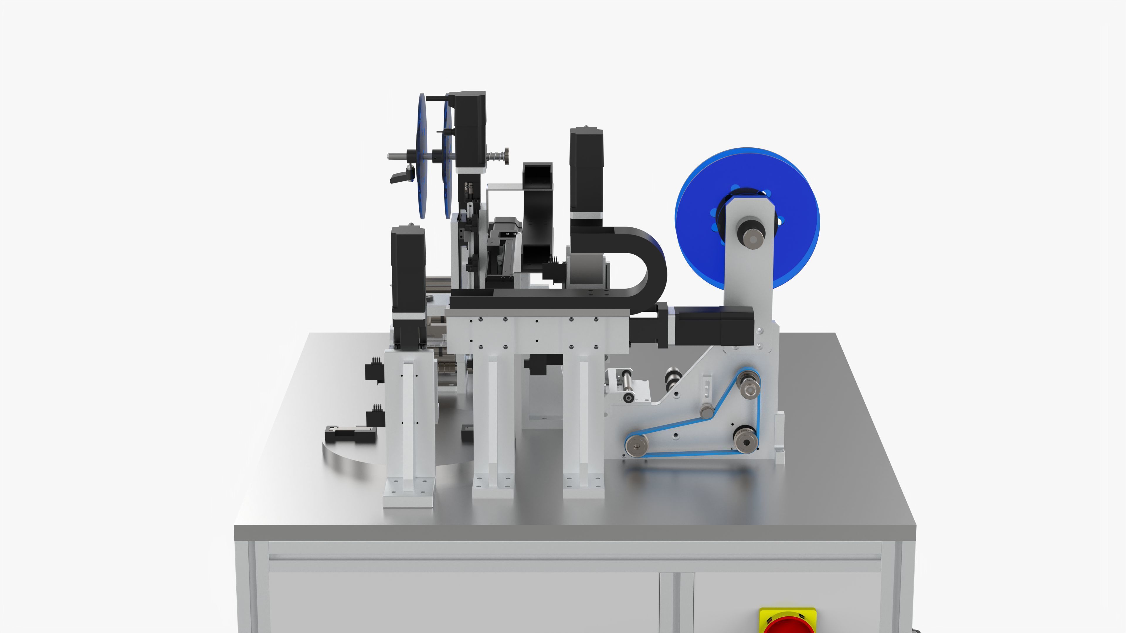 Automatic Label Laminating Machine 3D model_8